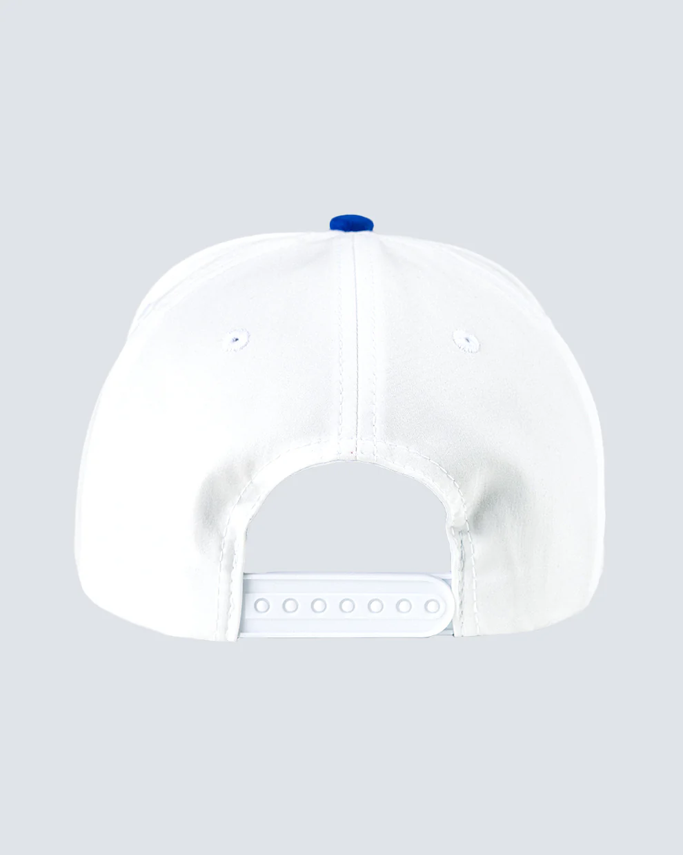 Redvanly Patch 5 Panel Hat in Bright White/Harbor Blue - Image 2