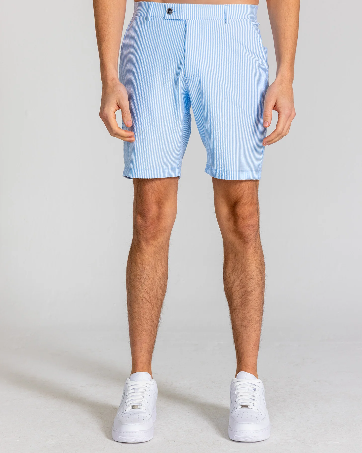 Becker Seersucker Pull-On Short in Mist