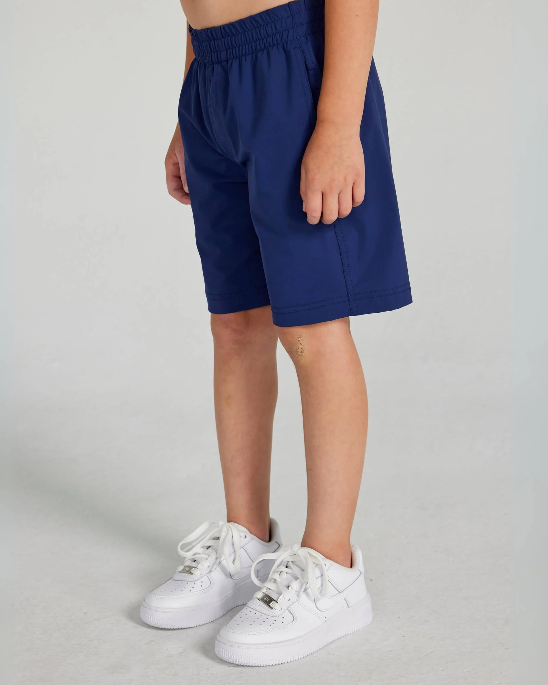 Boys Byron Short in Navy - Image 3