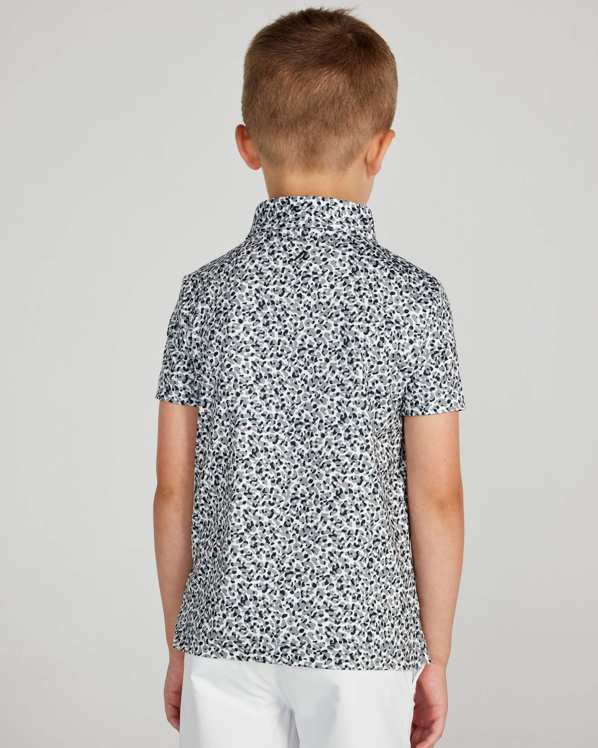Boys Galem Polo in Gray - Image 3