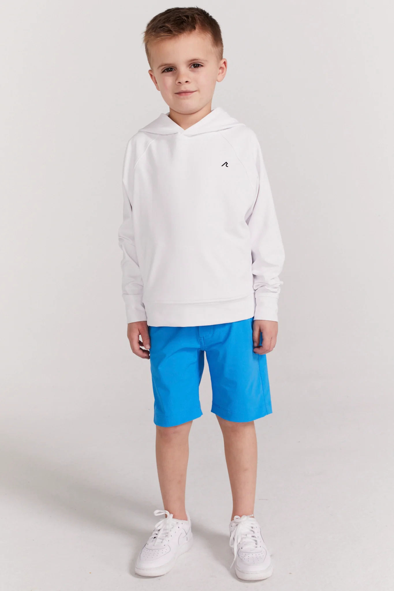 Boys Larkin Hoodie in Bright White - Image 2