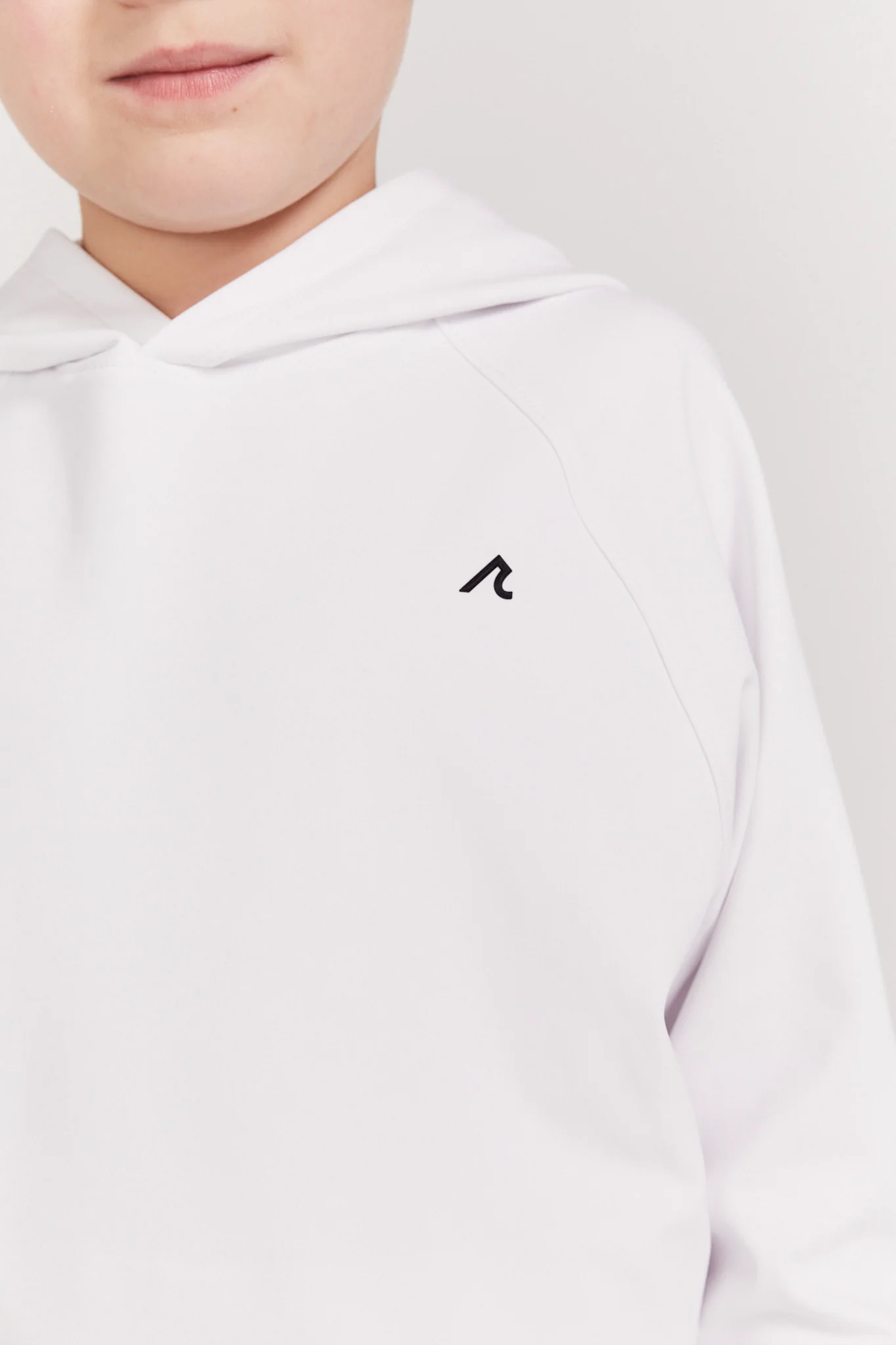 Boys Larkin Hoodie in Bright White - Image 3
