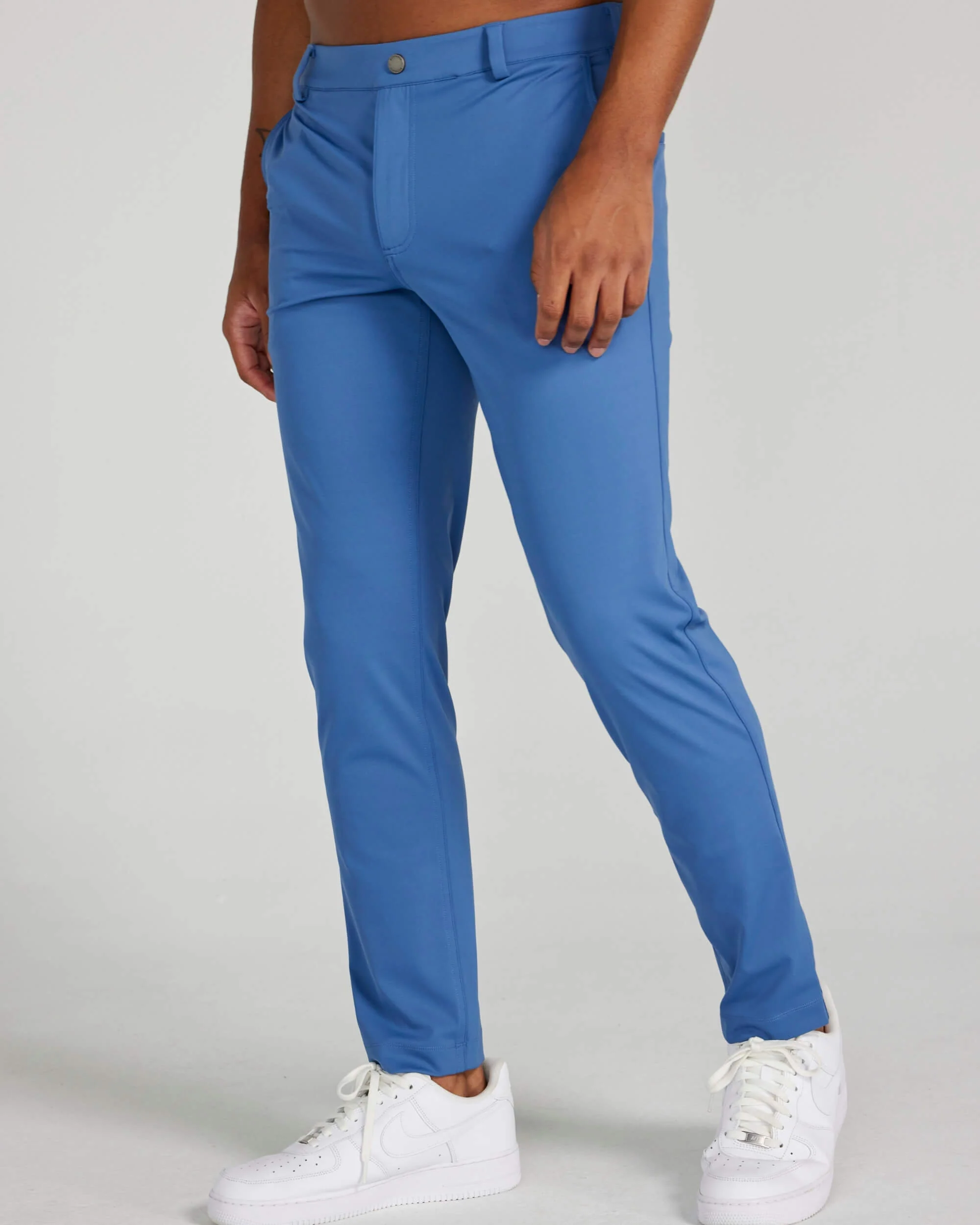 Bradley Pull-On Trouser in Blue Horizon - Image 2