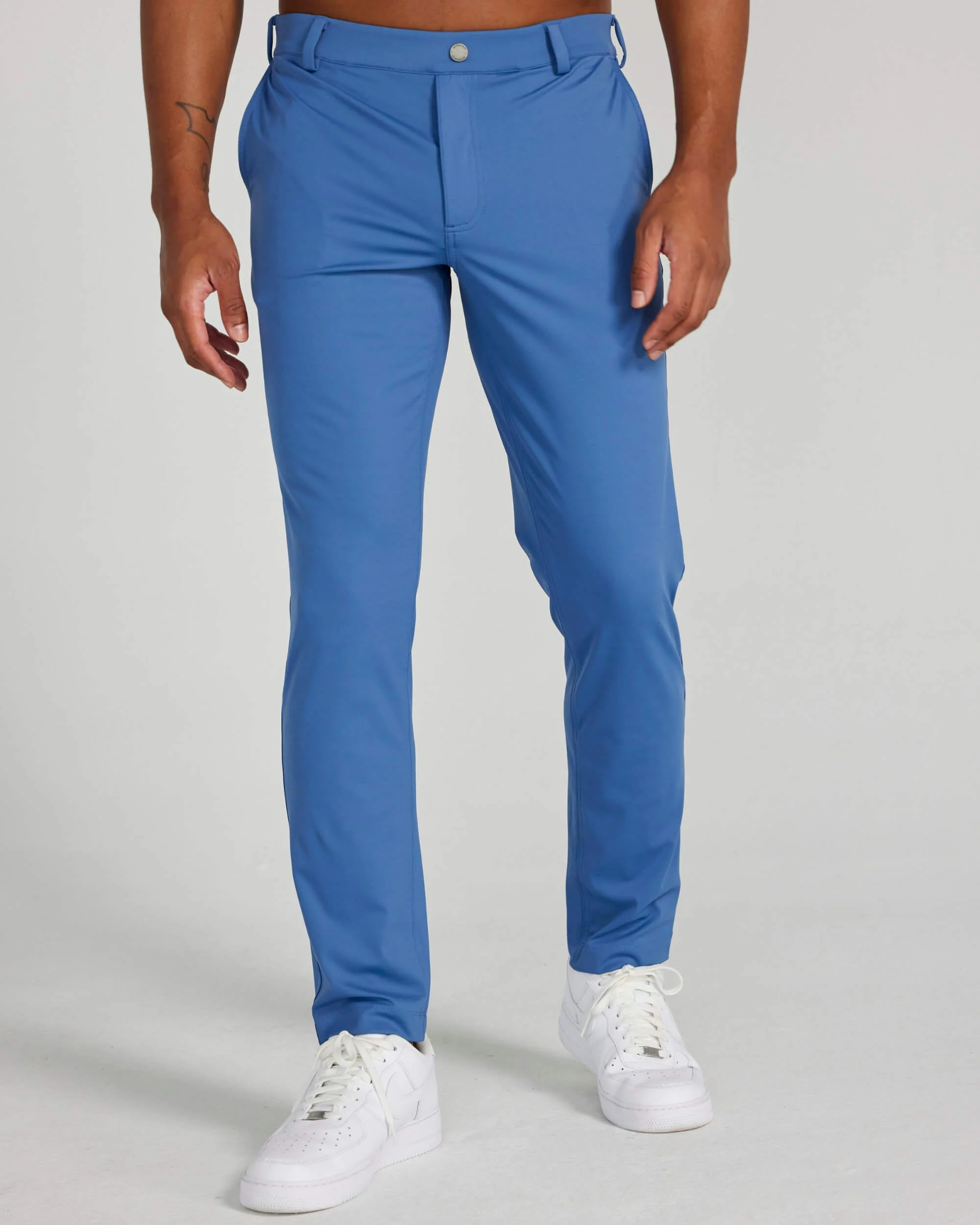Bradley Pull-On Trouser in Blue Horizon - Image 3