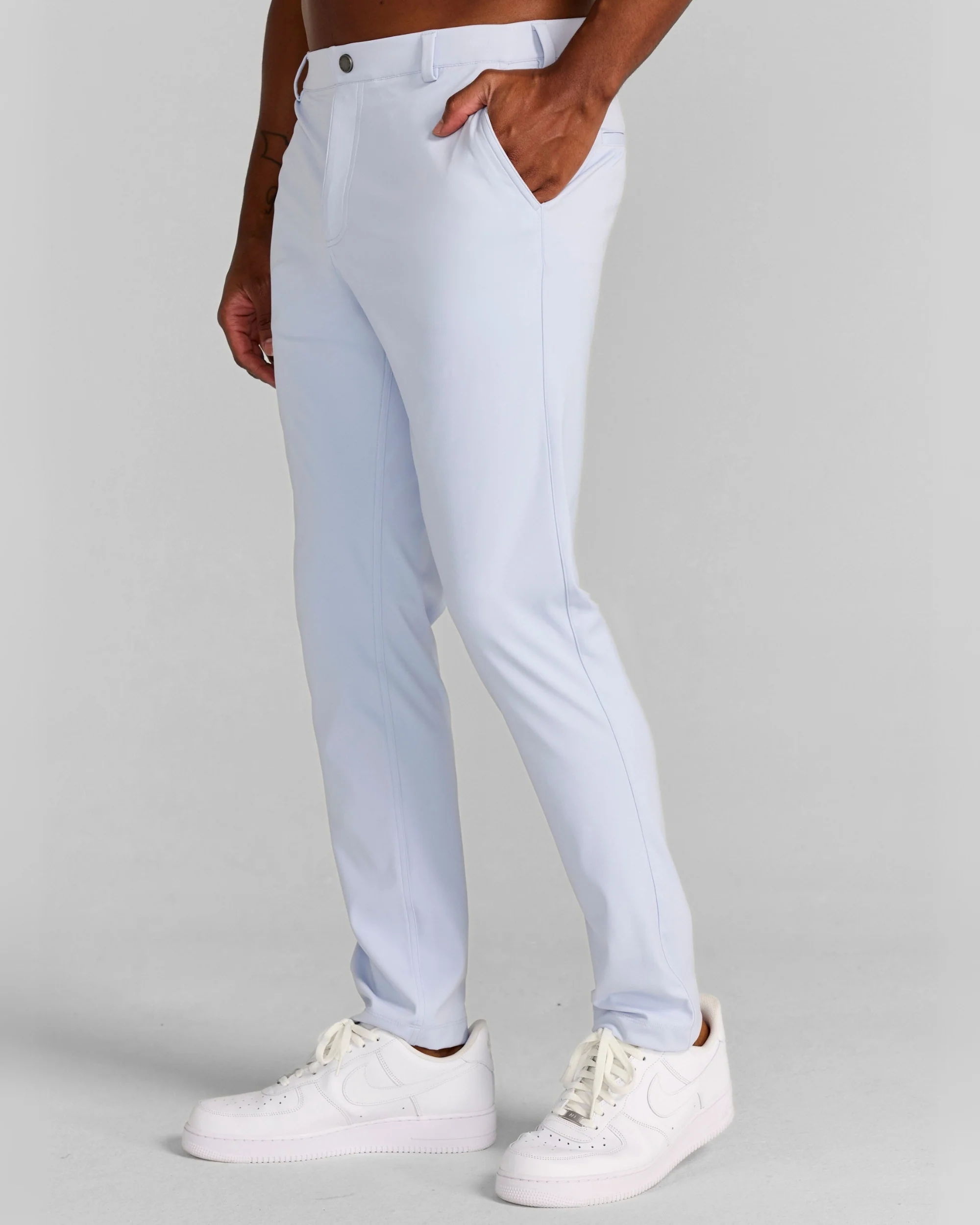 Bradley Pull-On Trouser in Blue Lavender - Image 3