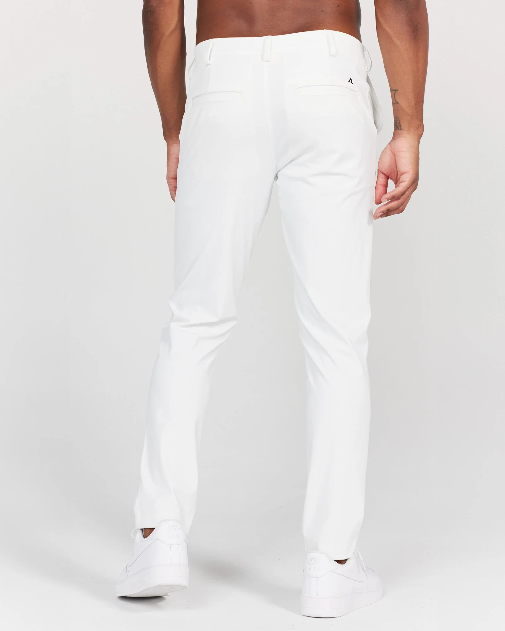 Bradley Pull-On Trouser in Bright White - Image 3