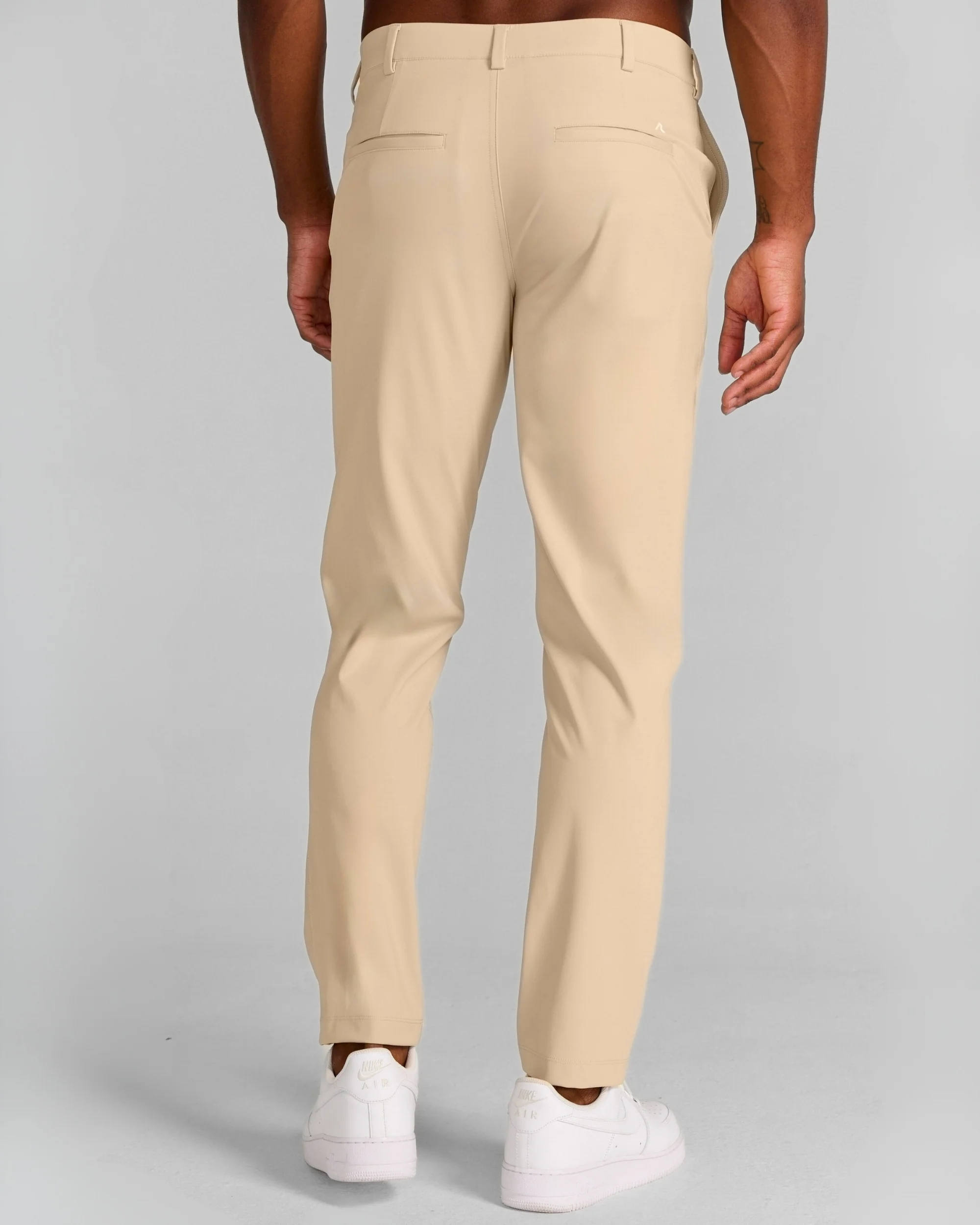 Bradley Pull-On Trouser in Pale Khaki - Image 4