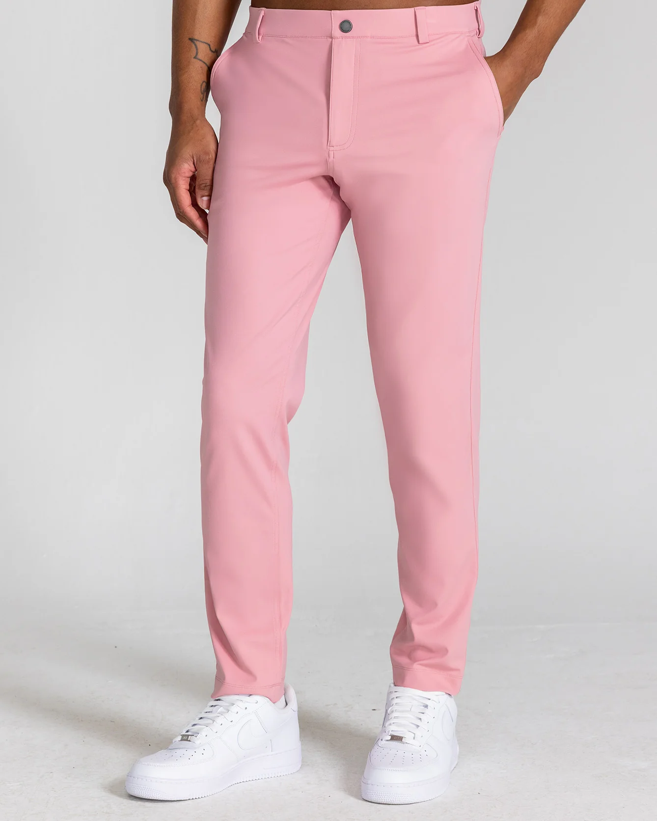 Bradley Pull-On Trouser in Salmon - Image 3