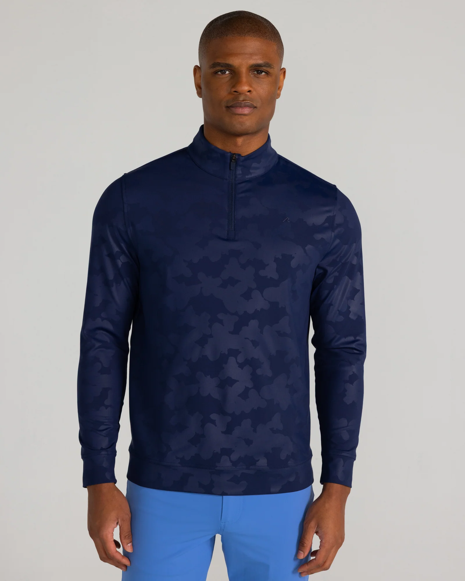 Bronson Quarter Zip in Midnight Navy