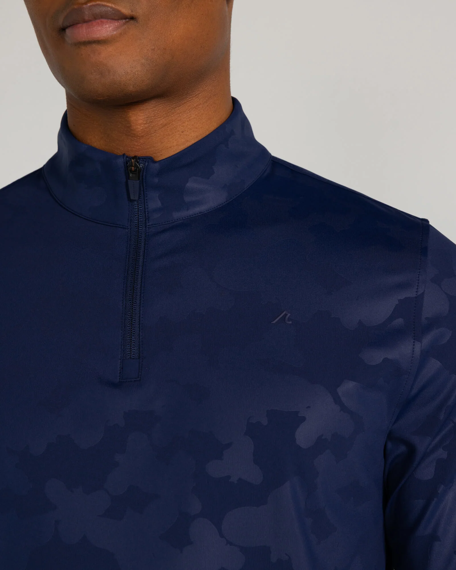 Bronson Quarter Zip in Midnight Navy - Image 3