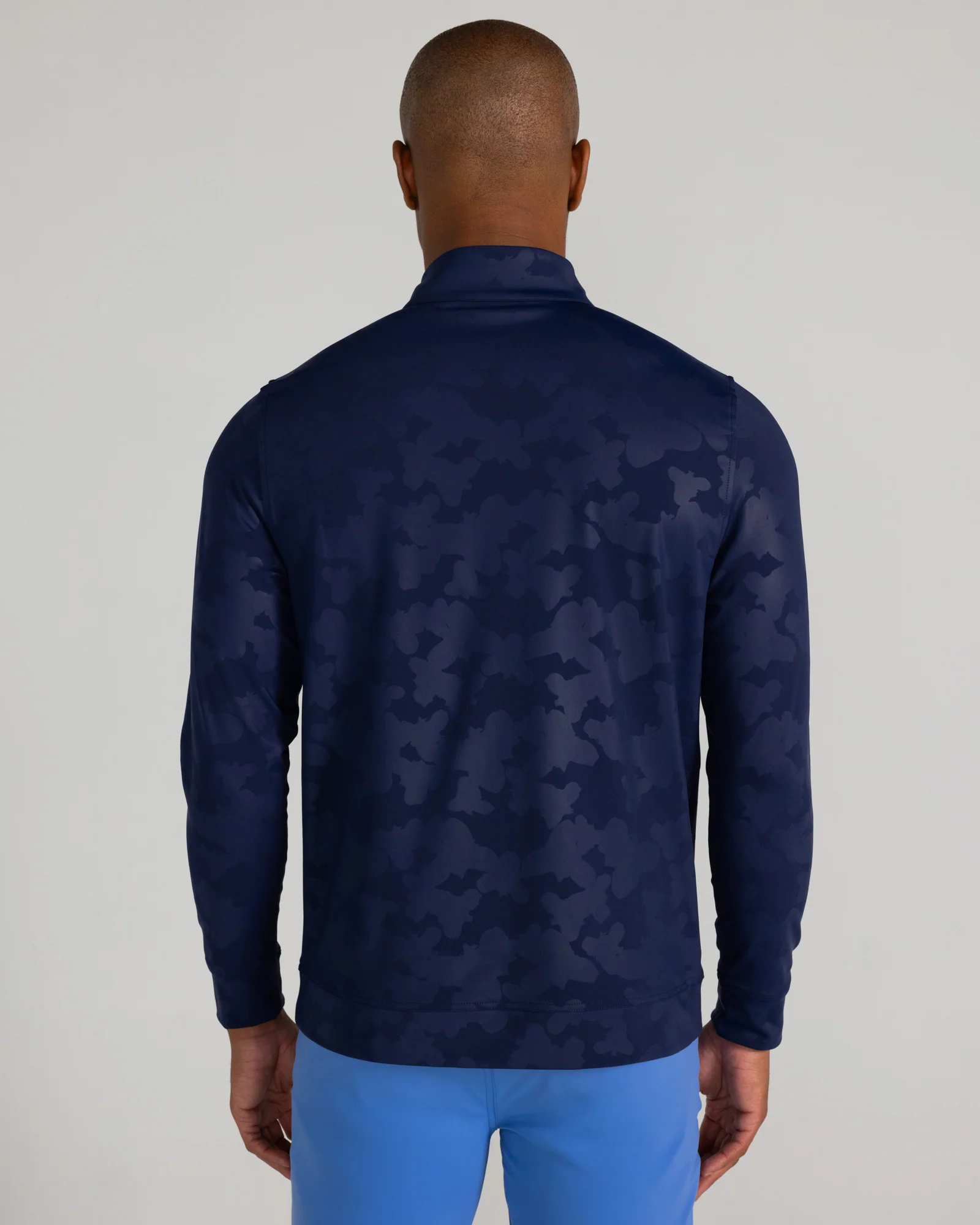 Bronson Quarter Zip in Midnight Navy - Image 4