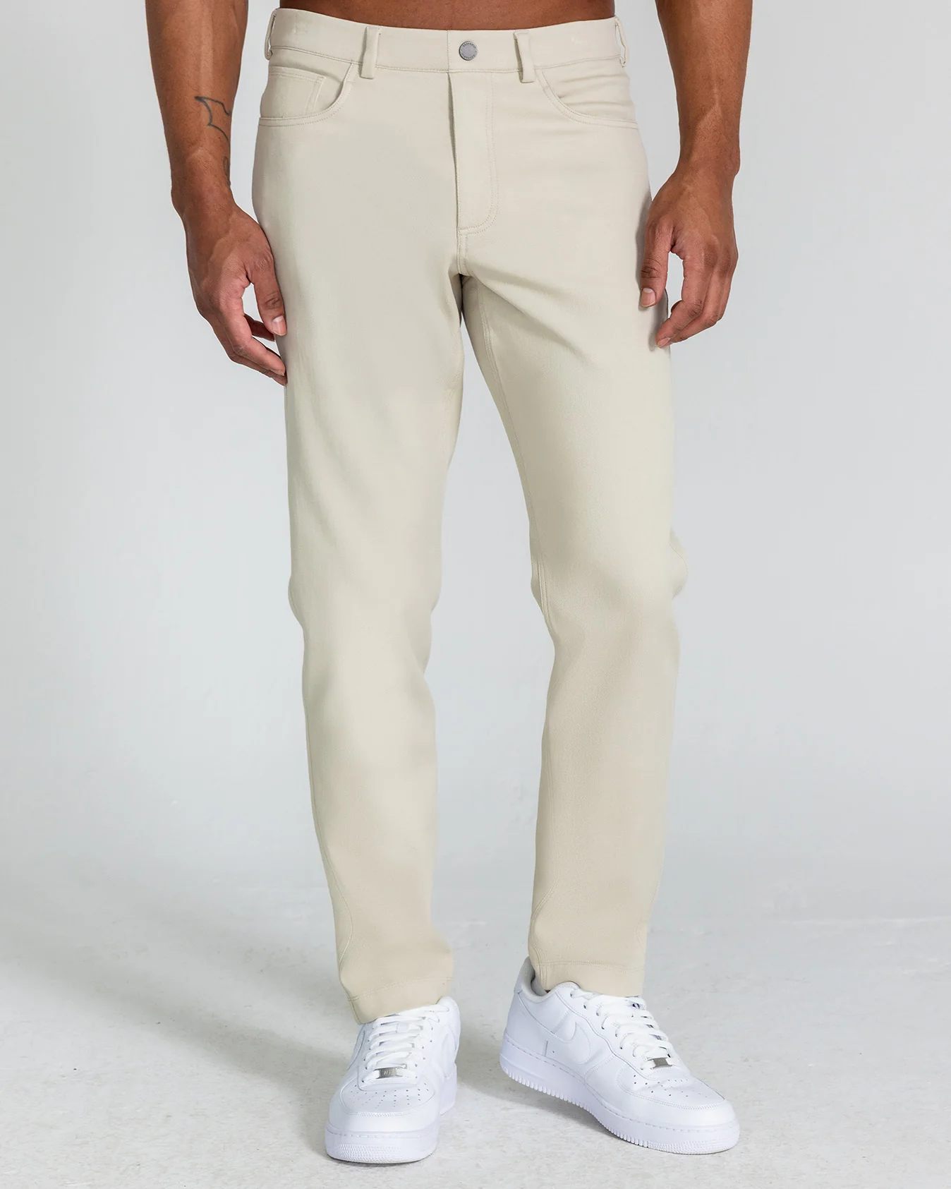 Calvin Pull-On Chino in Stone - Image 3