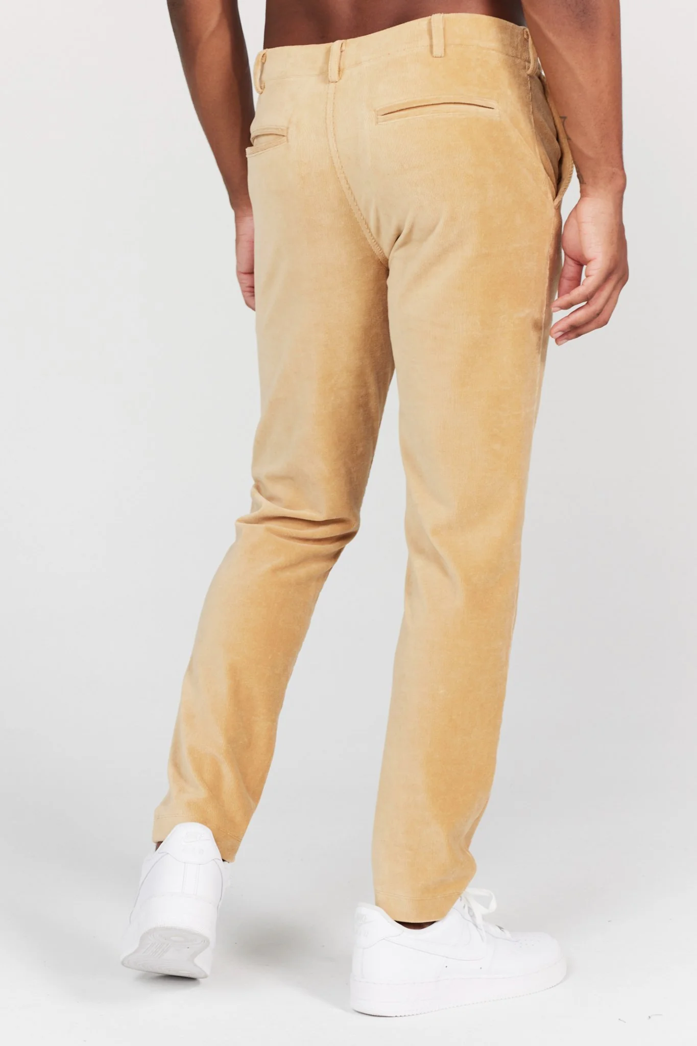 Collins Pull-On Corduroy Trouser in Sand - Image 4