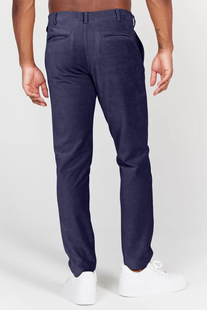 Collins Pull-On Corduroy Trouser in Navy - Image 4