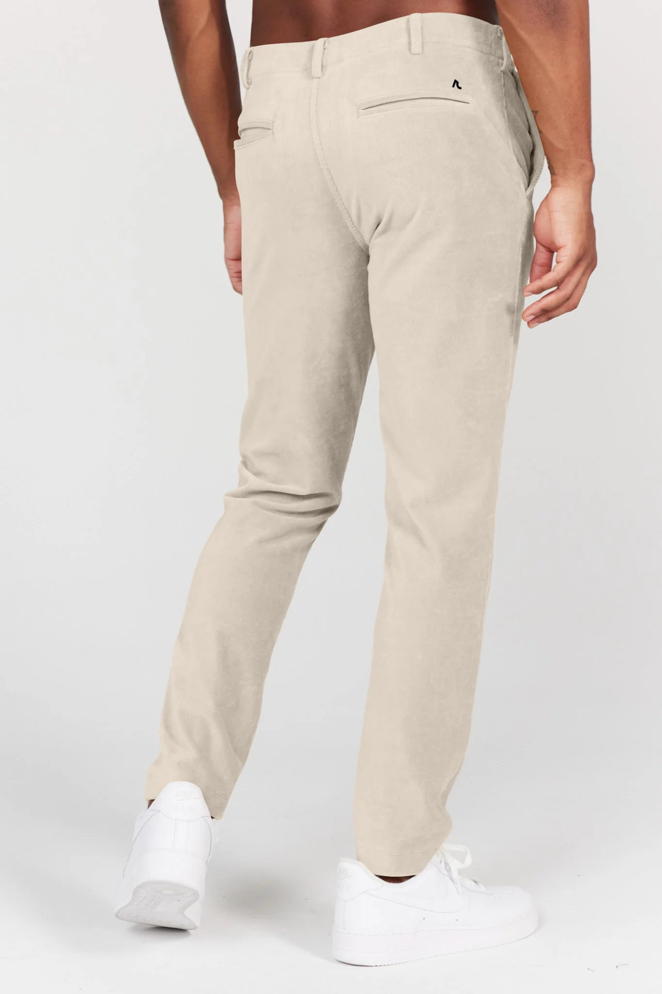 Collins Pull-On Corduroy Trouser in Oat - Image 4