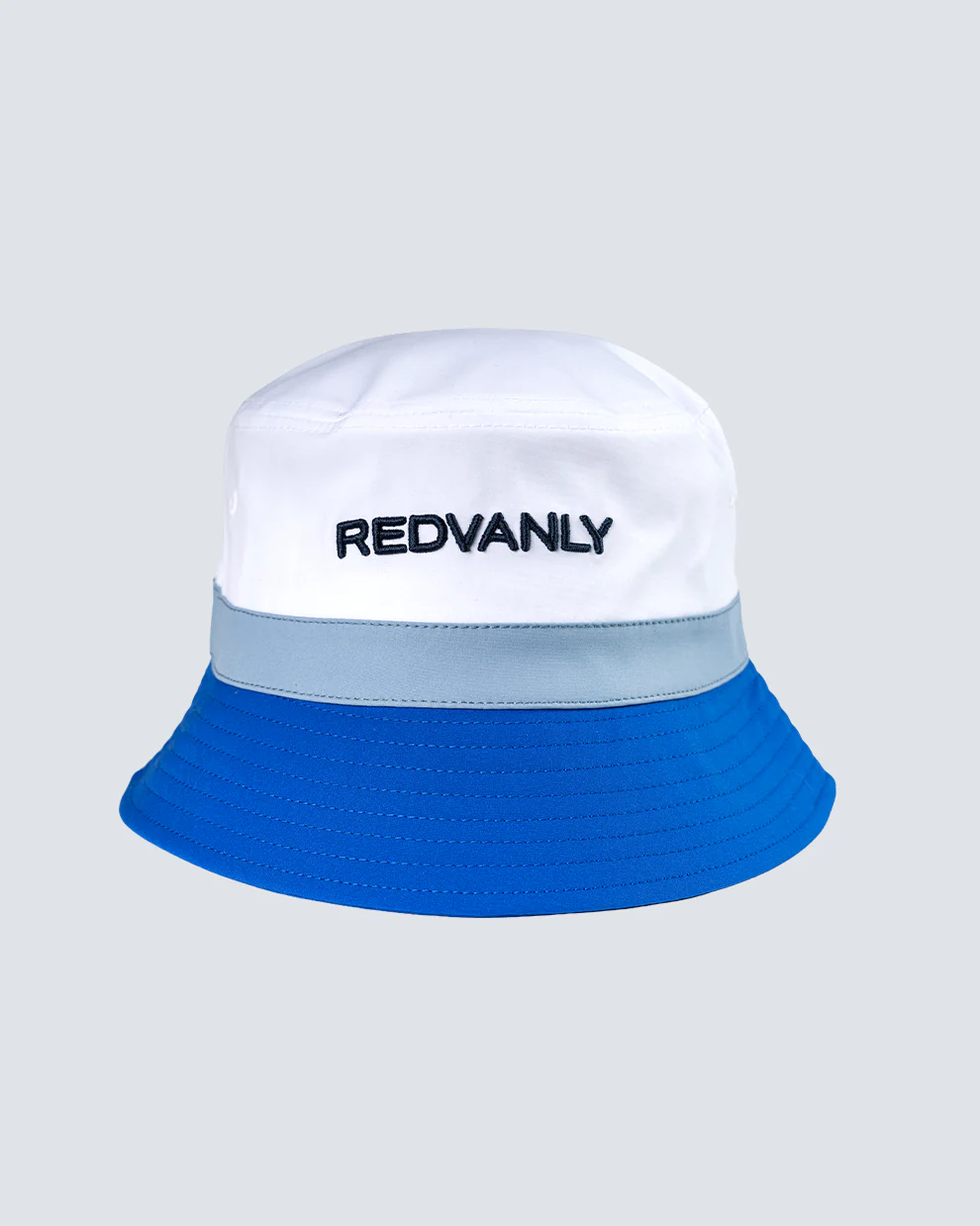 Colorblocked Bucket Hat in Bright White Multi