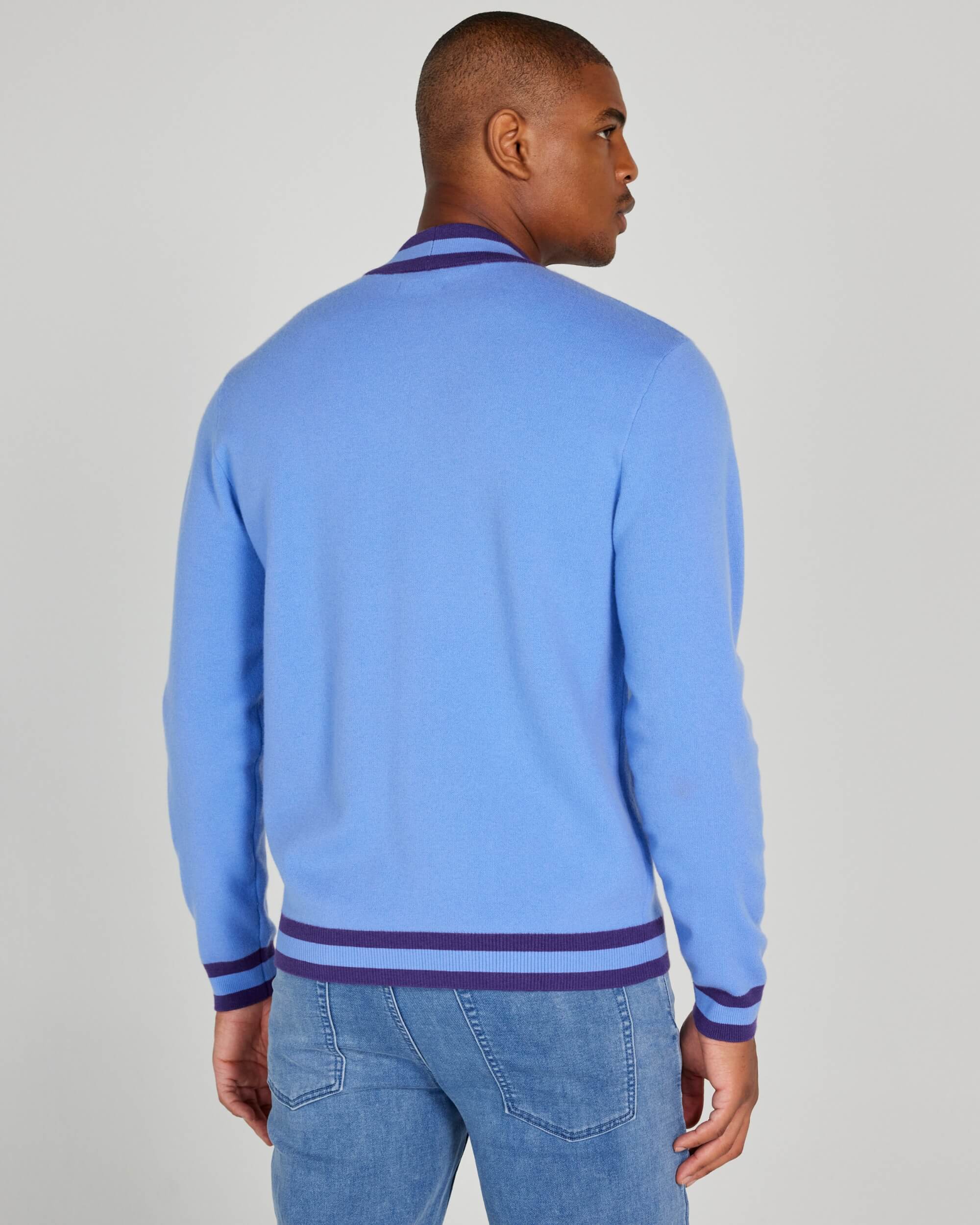 Crestwell Bomber in Bleu - Image 4