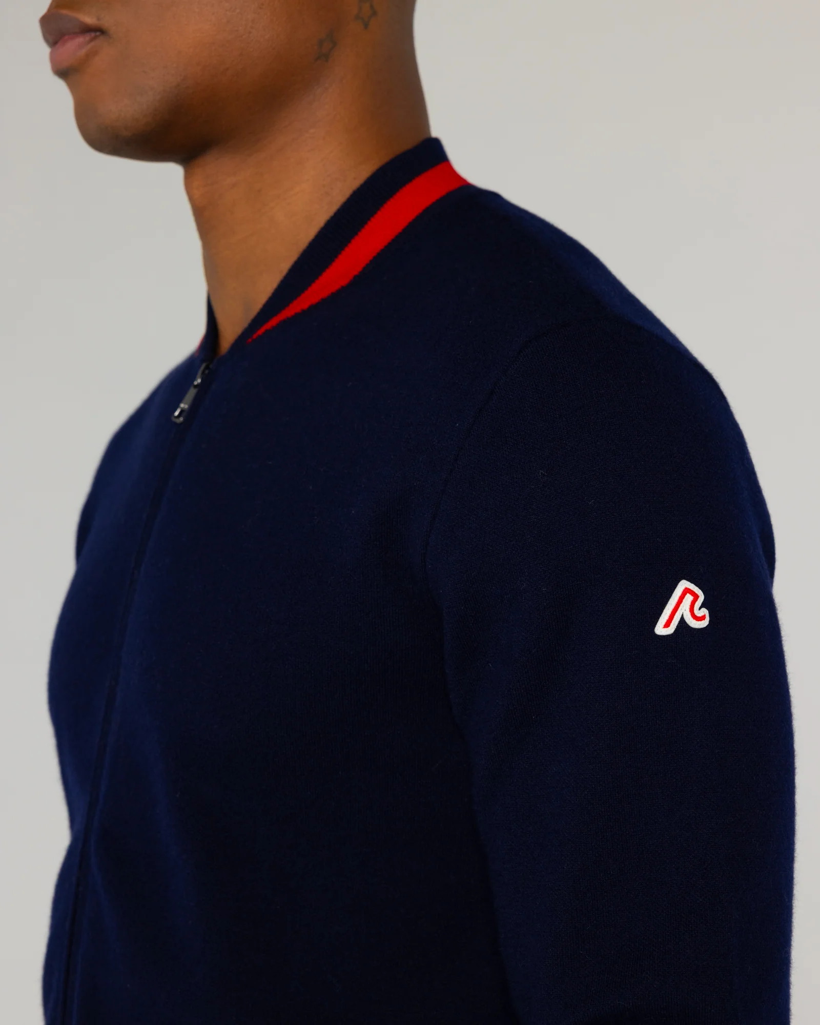 Crestwell Bomber in Midnight Navy - Image 3