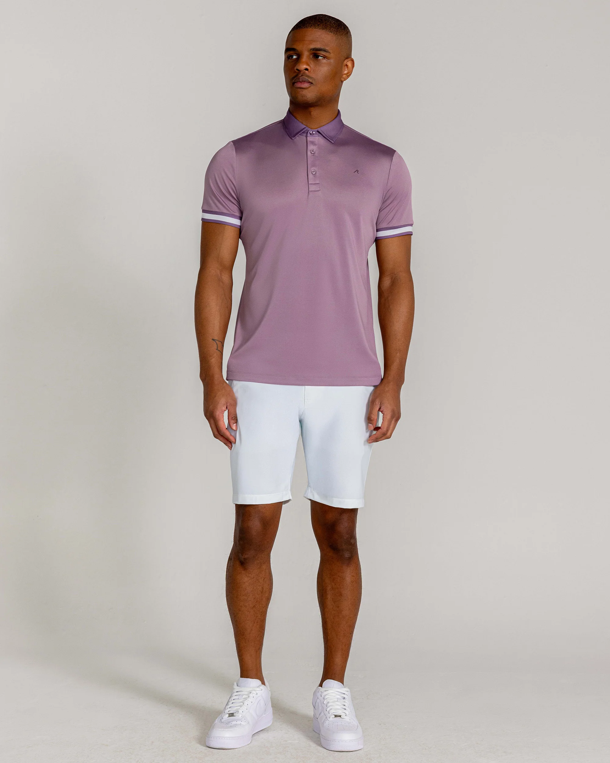 Cromac Pique Polo in Lilac - Image 2