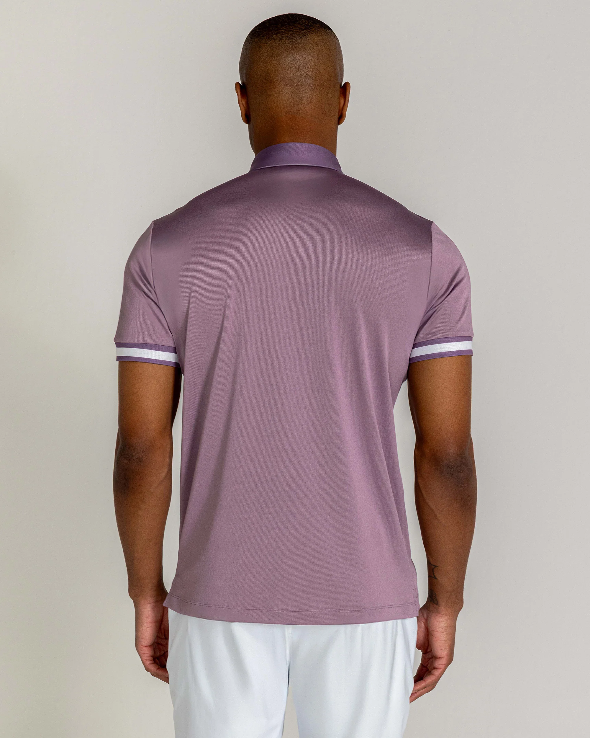 Cromac Pique Polo in Lilac - Image 4
