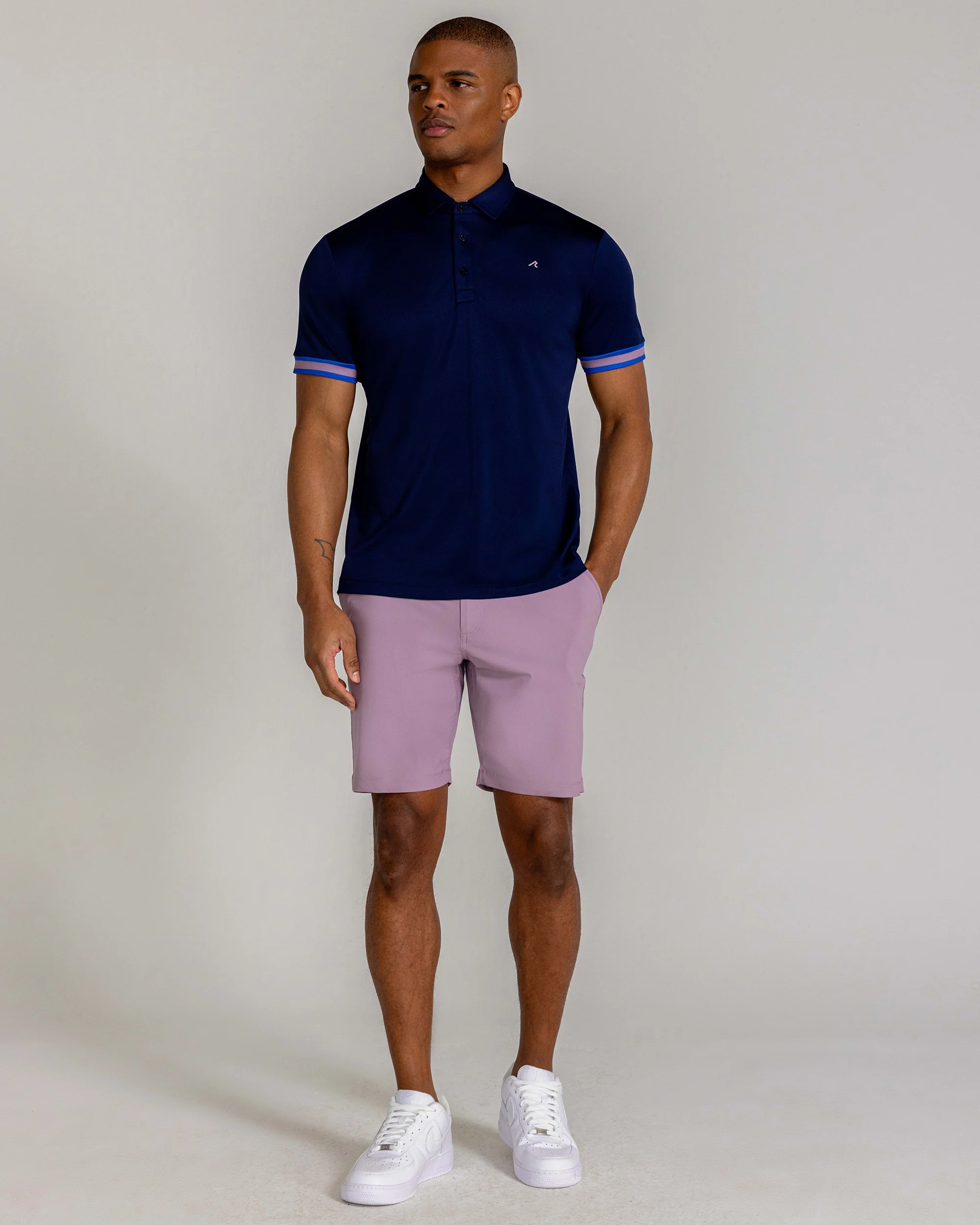Cromac Pique Polo in Midnight Navy - Image 2