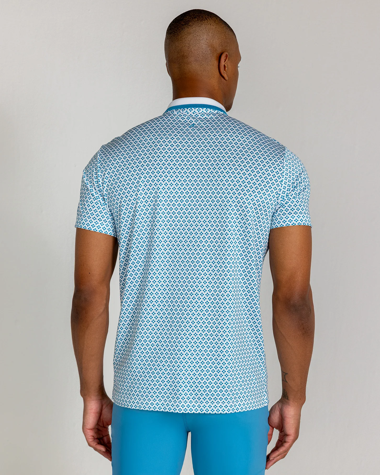 Duncure Pique Polo in Eucalyptus - Image 4