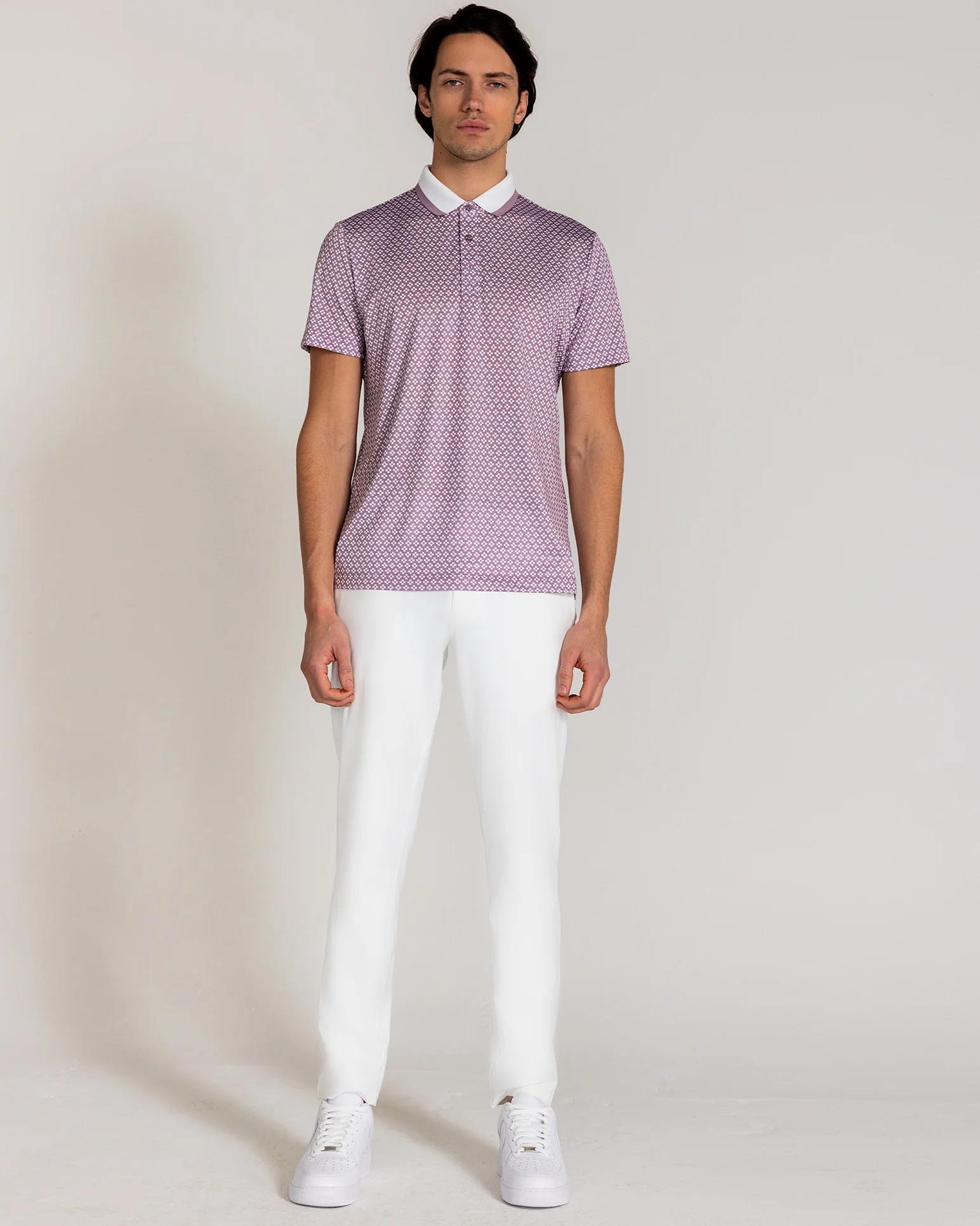 Duncure Pique Polo in Lilac - Image 2