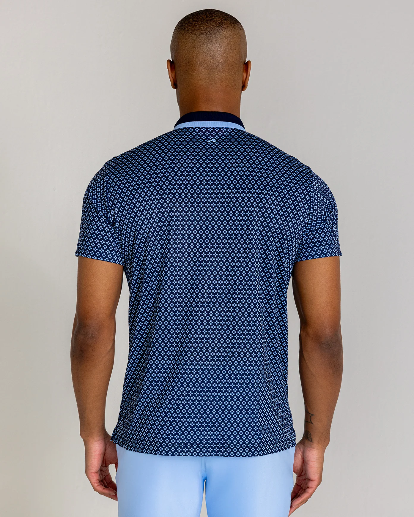 Duncure Pique Polo in Midnight Navy Multi - Image 4