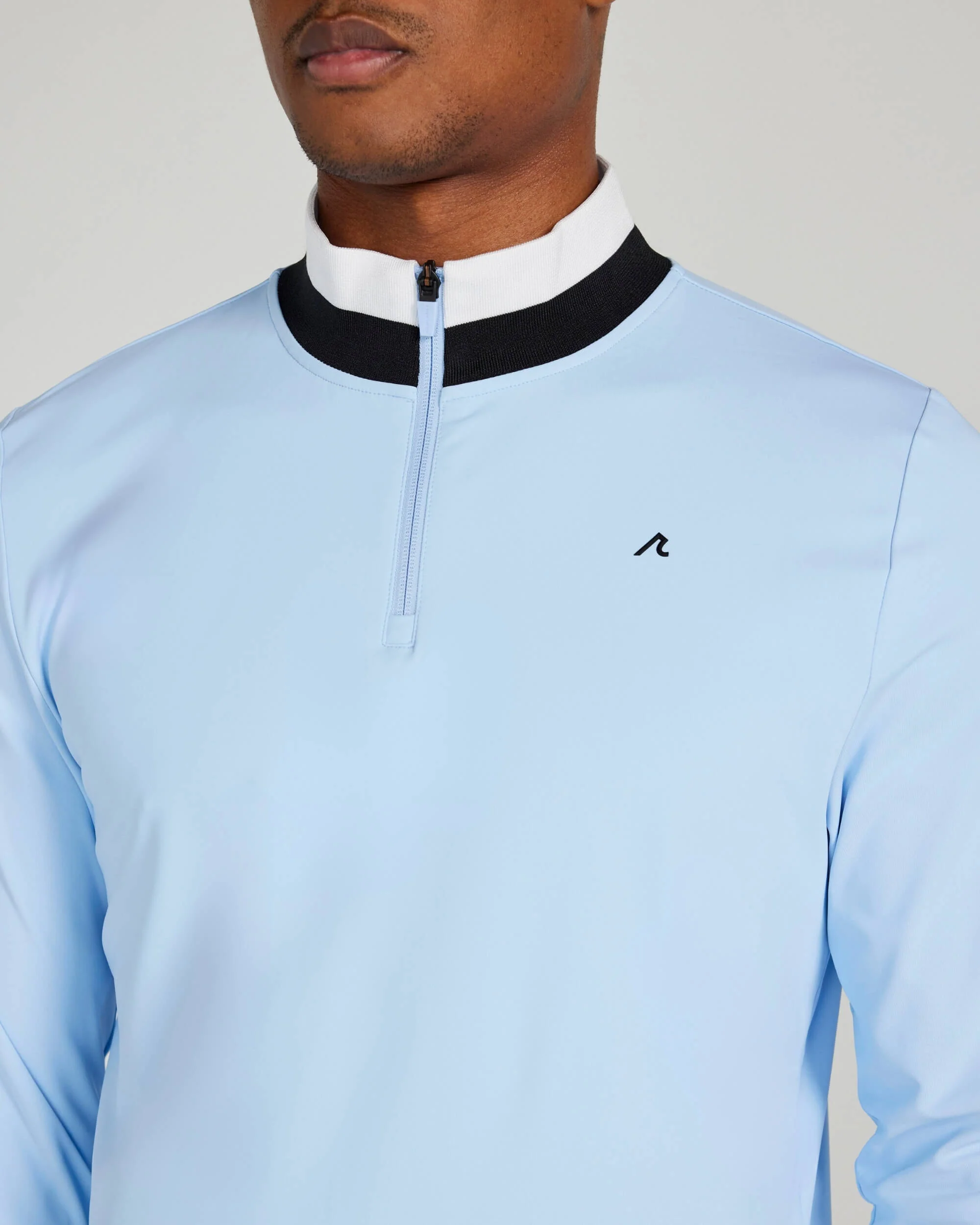 Dunham Quarter Zip in Atmosphere - Image 3