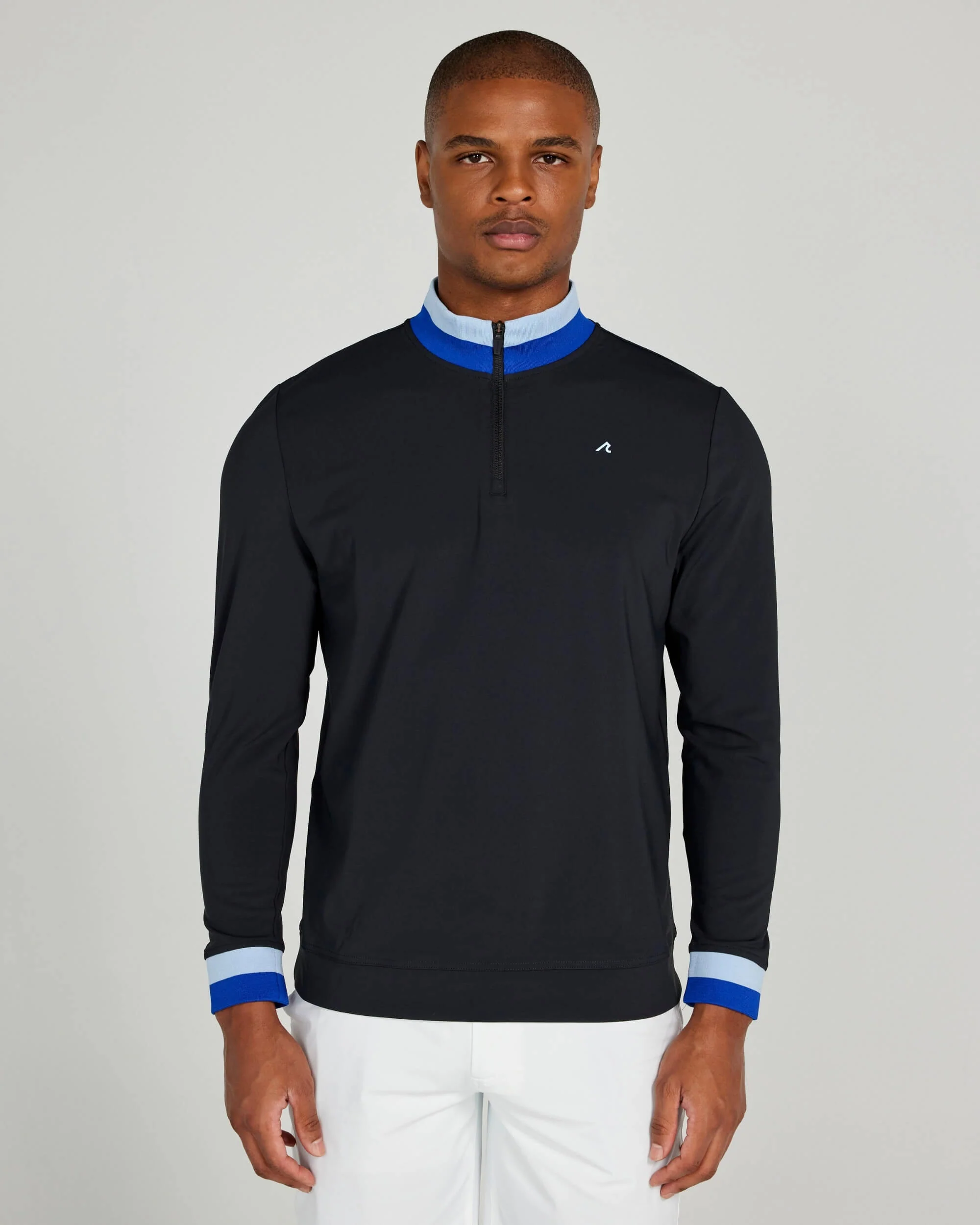 Dunham Quarter Zip in Tuxedo