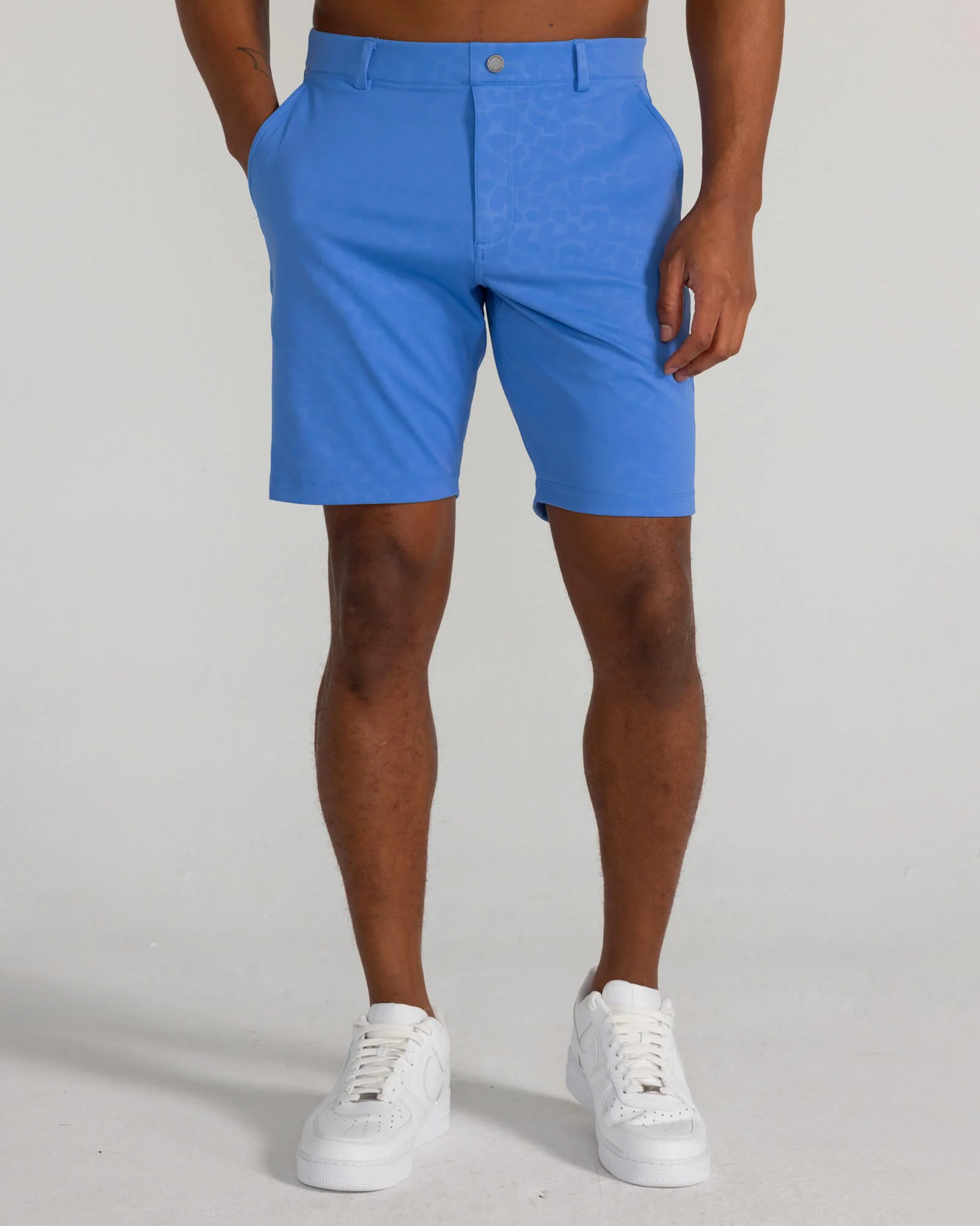 Embossed Varick Pull-On Short in Blue Yonder - Image 5