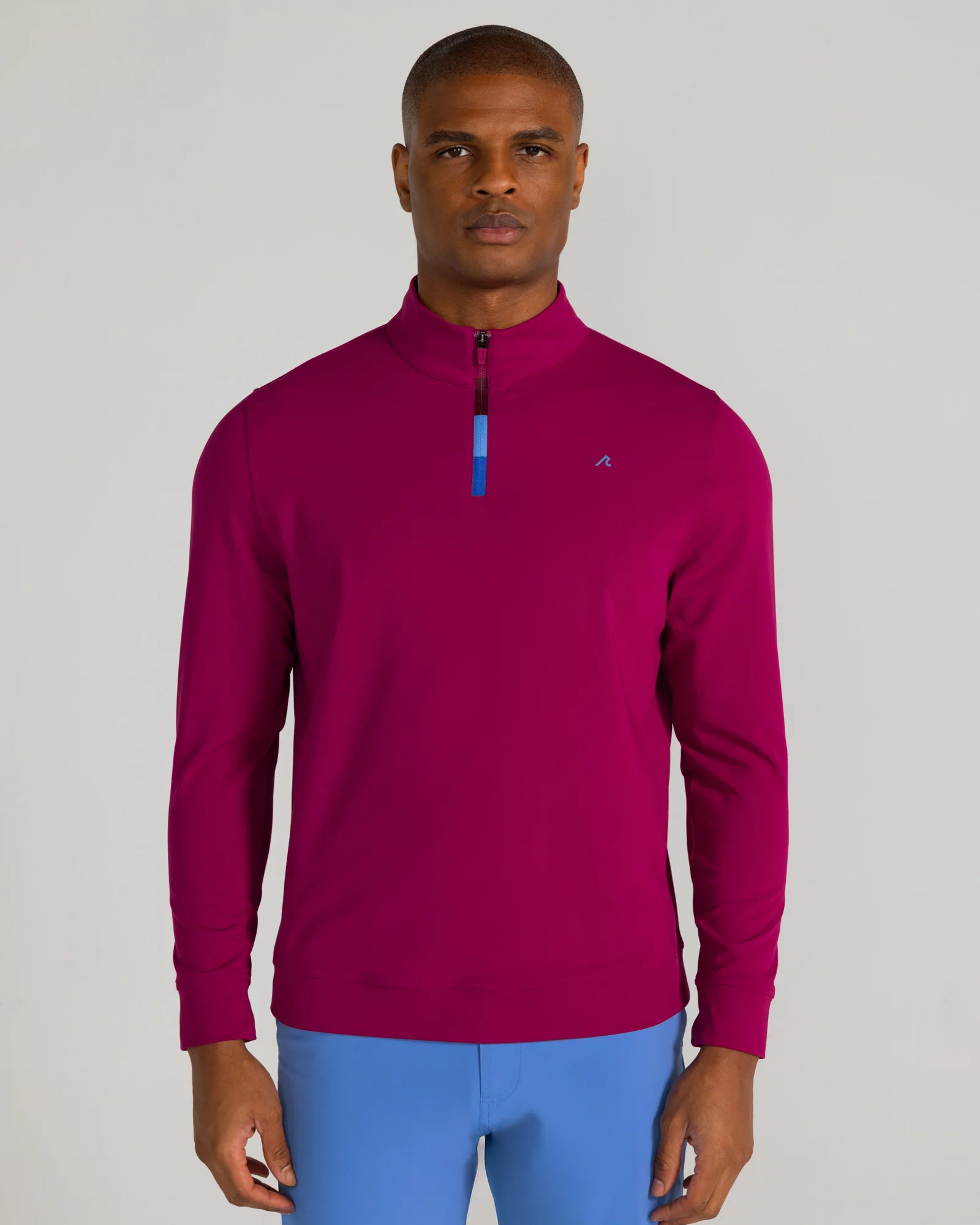 Fallon Quarter Zip in Bordeaux
