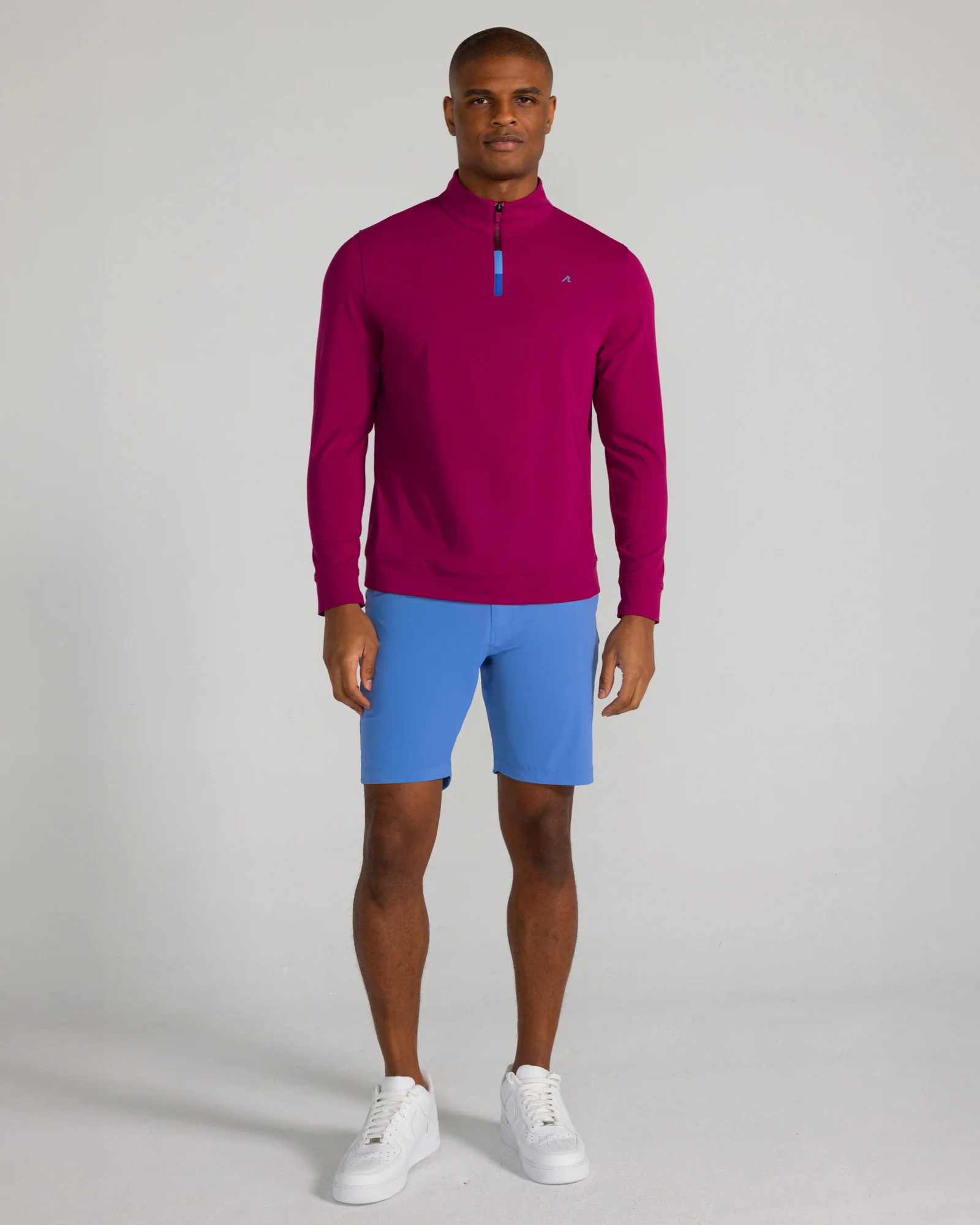 Fallon Quarter Zip in Bordeaux - Image 2