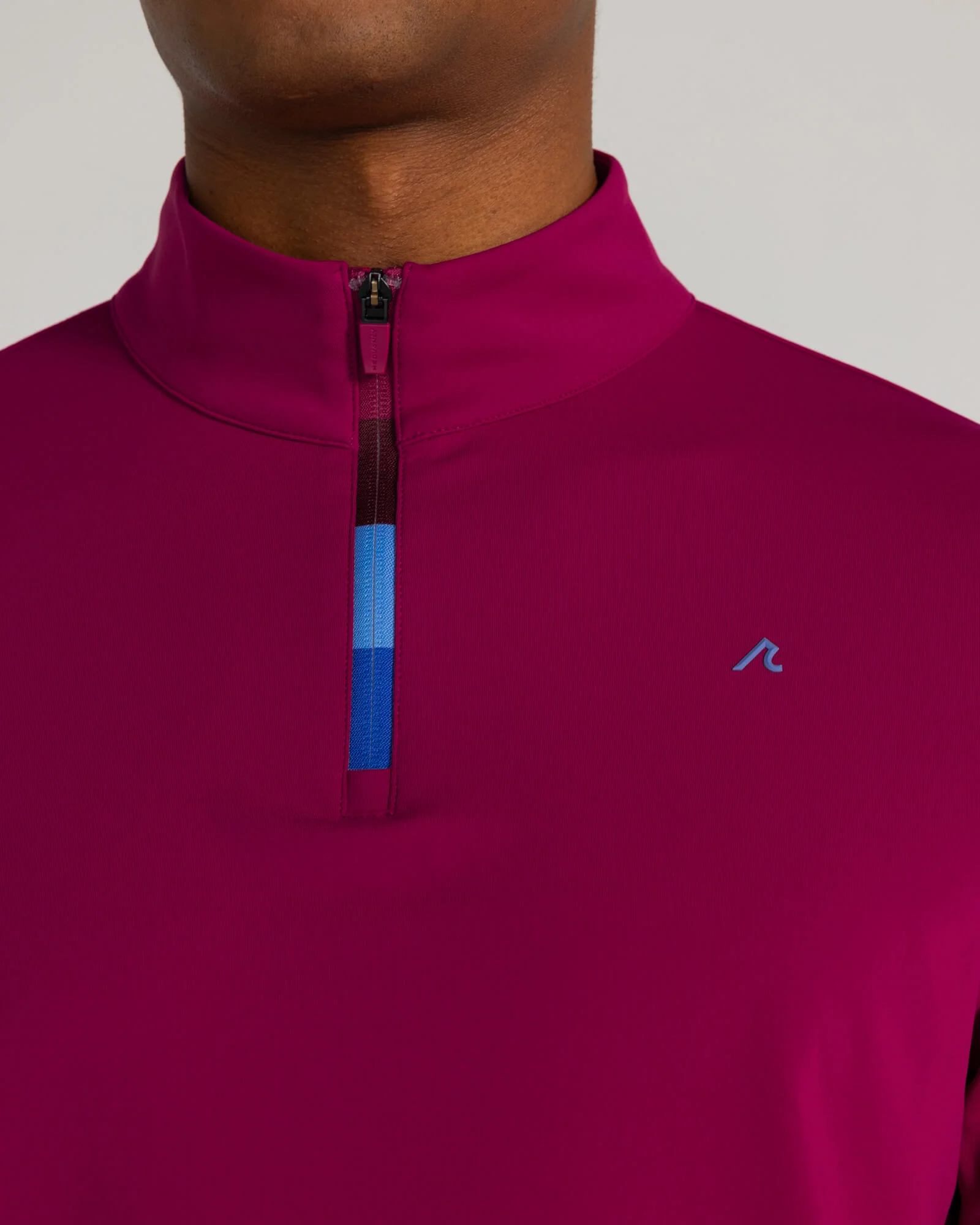 Fallon Quarter Zip in Bordeaux - Image 3