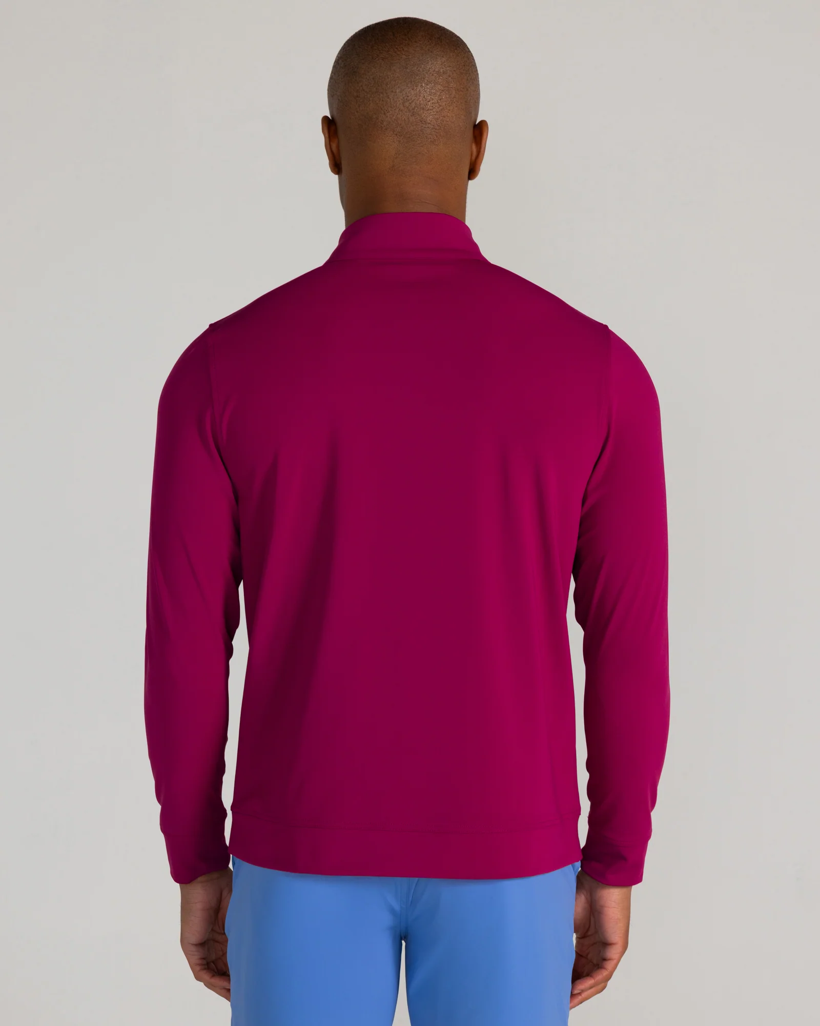 Fallon Quarter Zip in Bordeaux - Image 4
