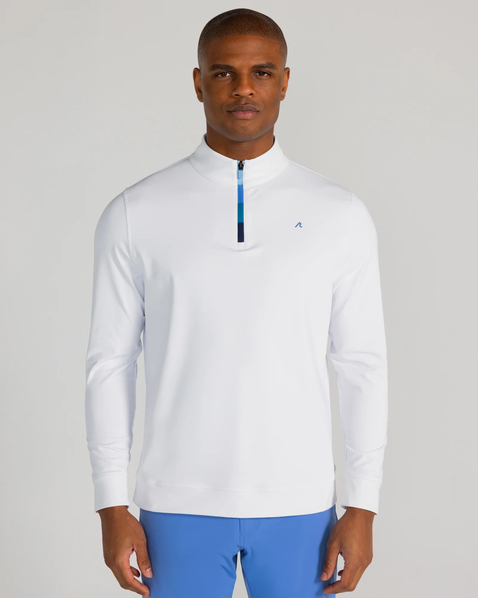 Fallon Quarter Zip in Bright White