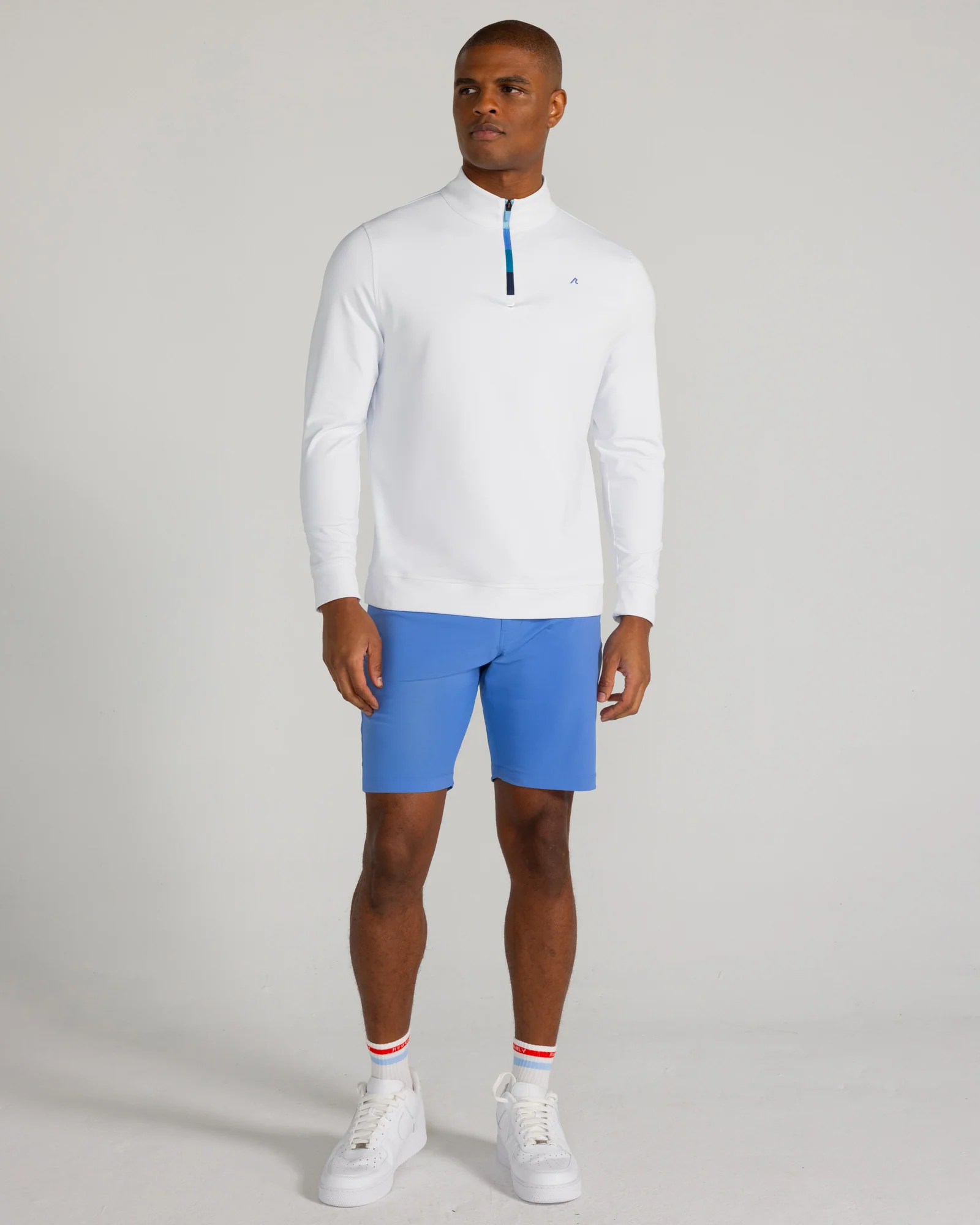 Fallon Quarter Zip in Bright White - Image 2