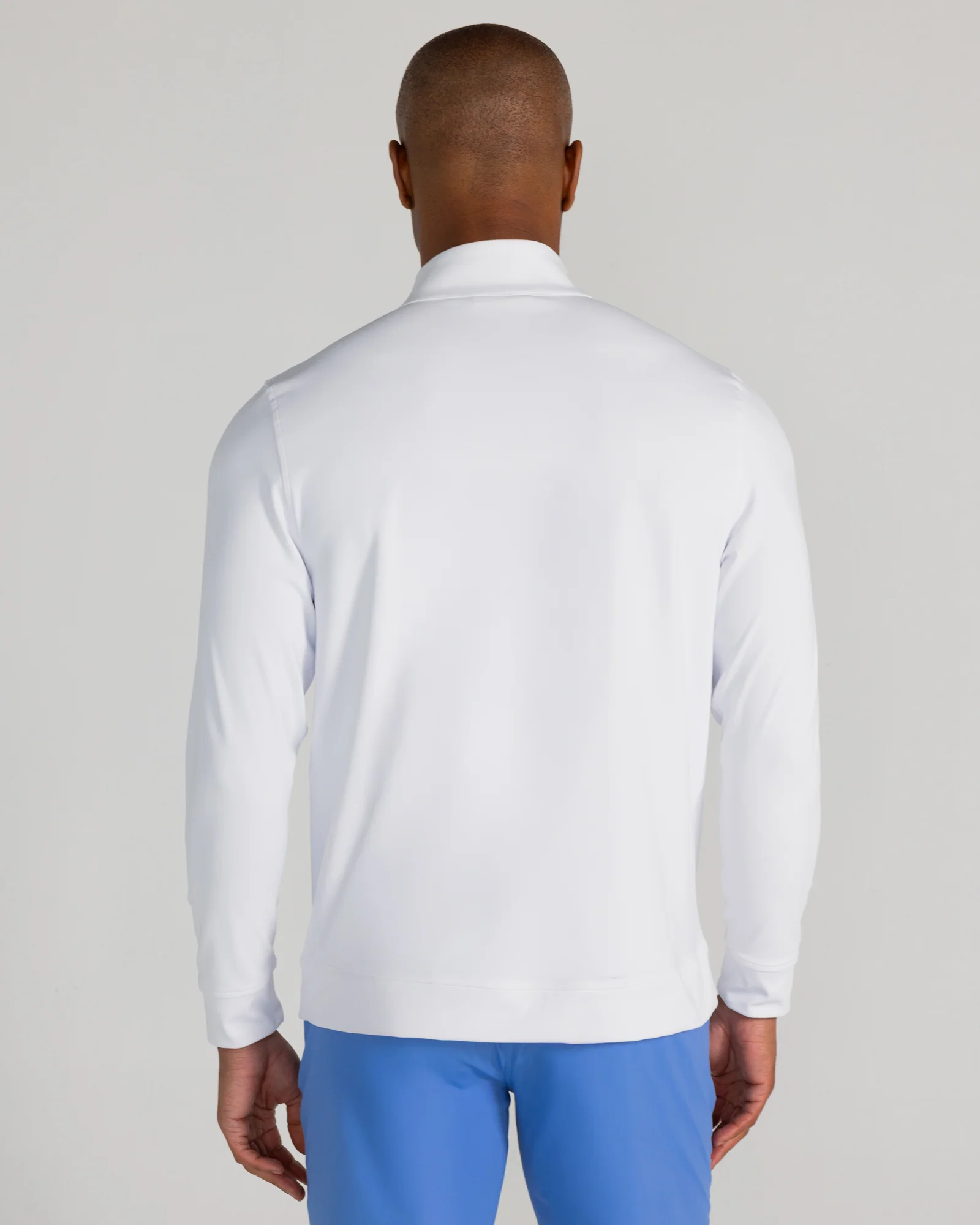 Fallon Quarter Zip in Bright White - Image 4