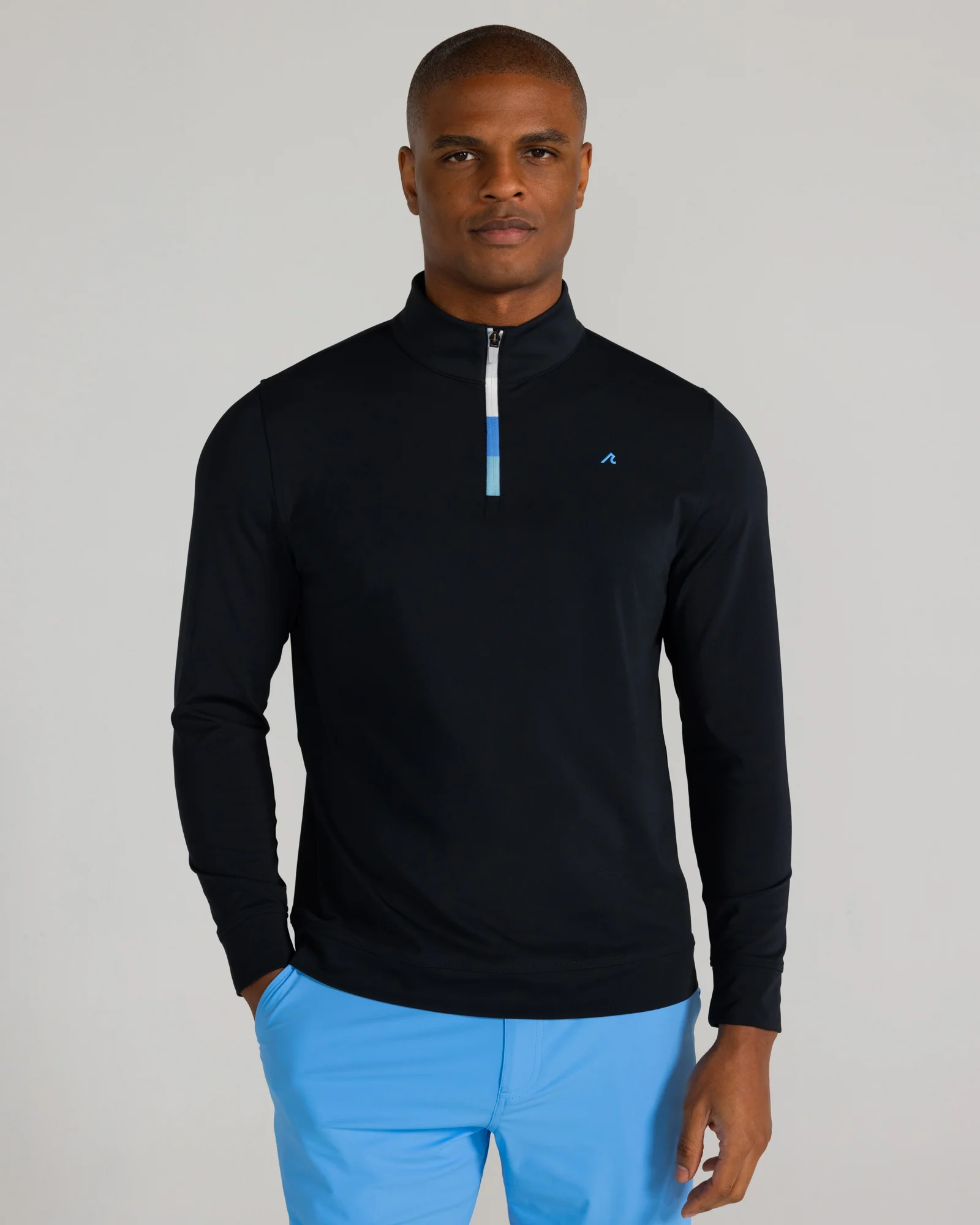 Fallon Quarter Zip in Tuxedo