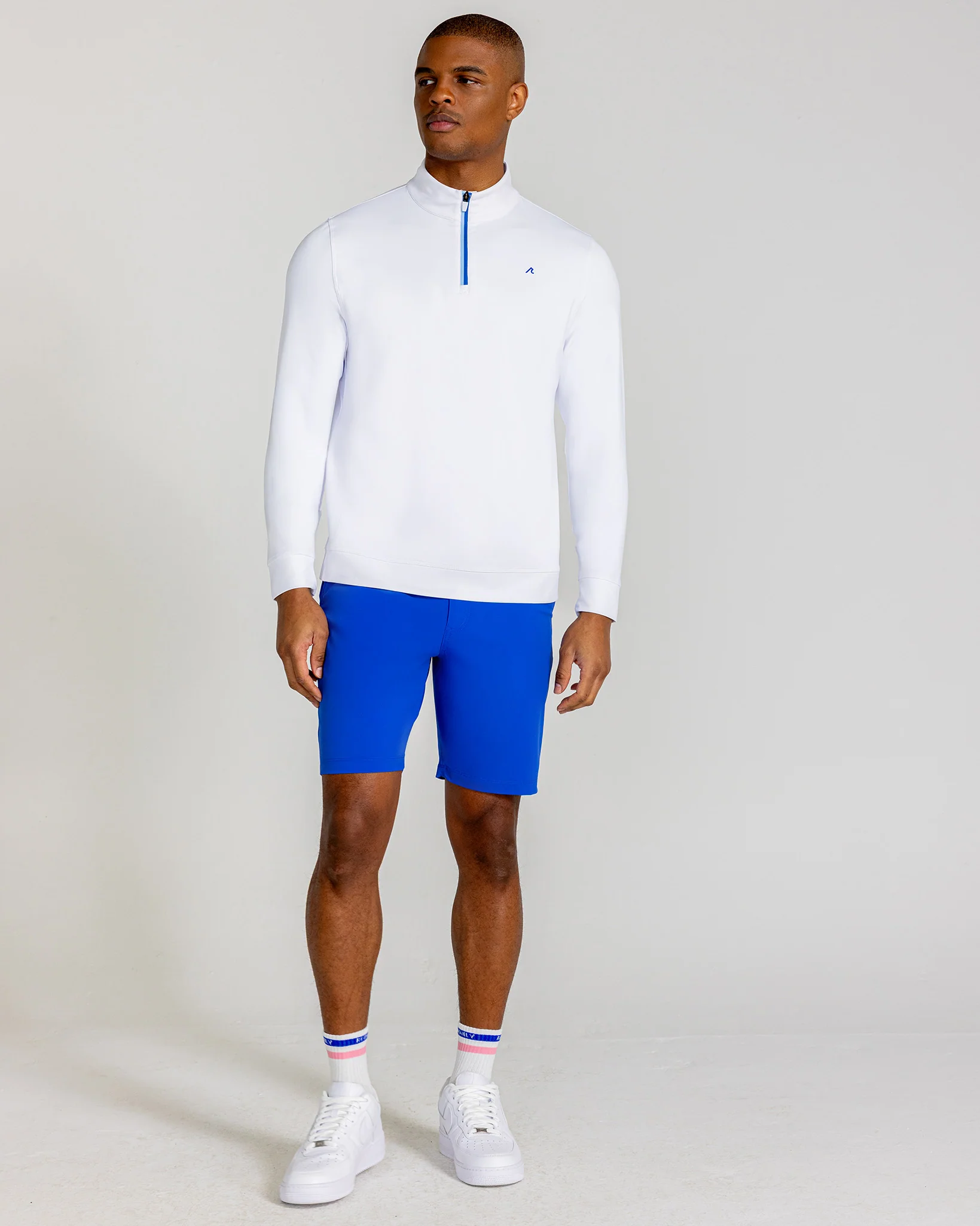 Fleet Quarter Zip in Bright White - Image 2