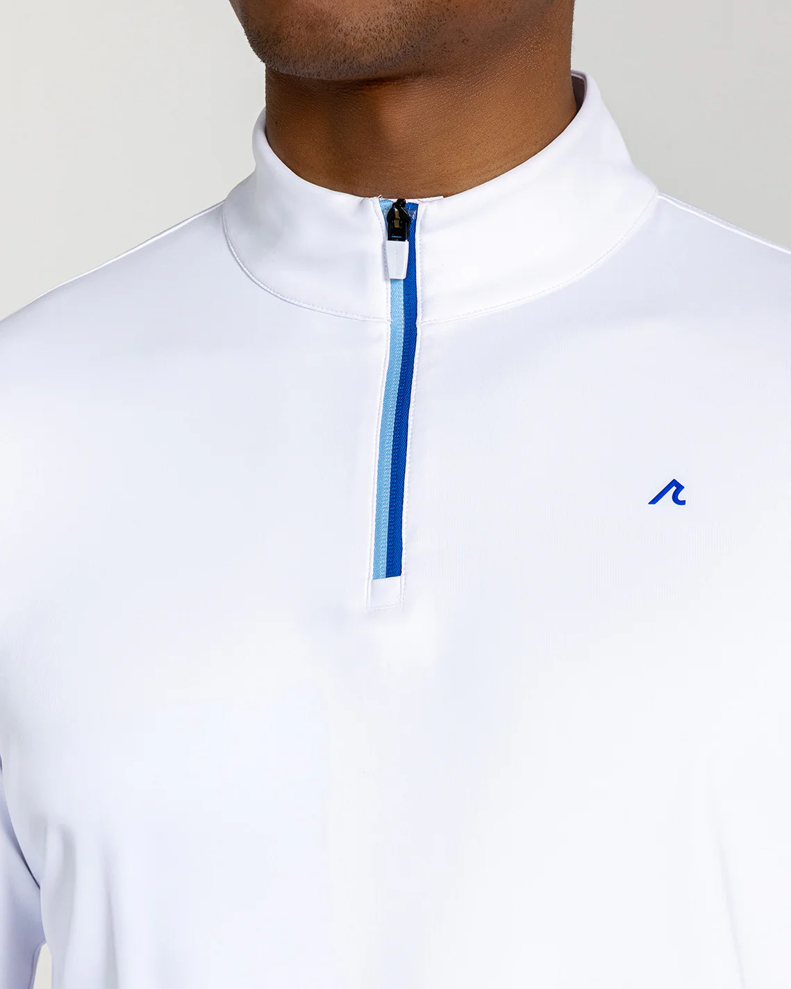 Fleet Quarter Zip in Bright White - Image 3