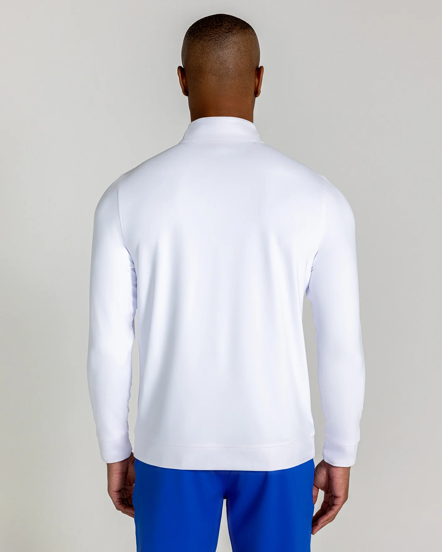 Fleet Quarter Zip in Bright White - Image 4