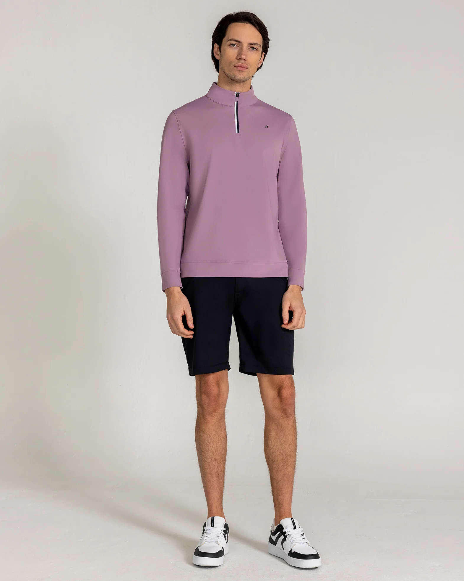 Fleet Quarter Zip in Lilac - Image 2