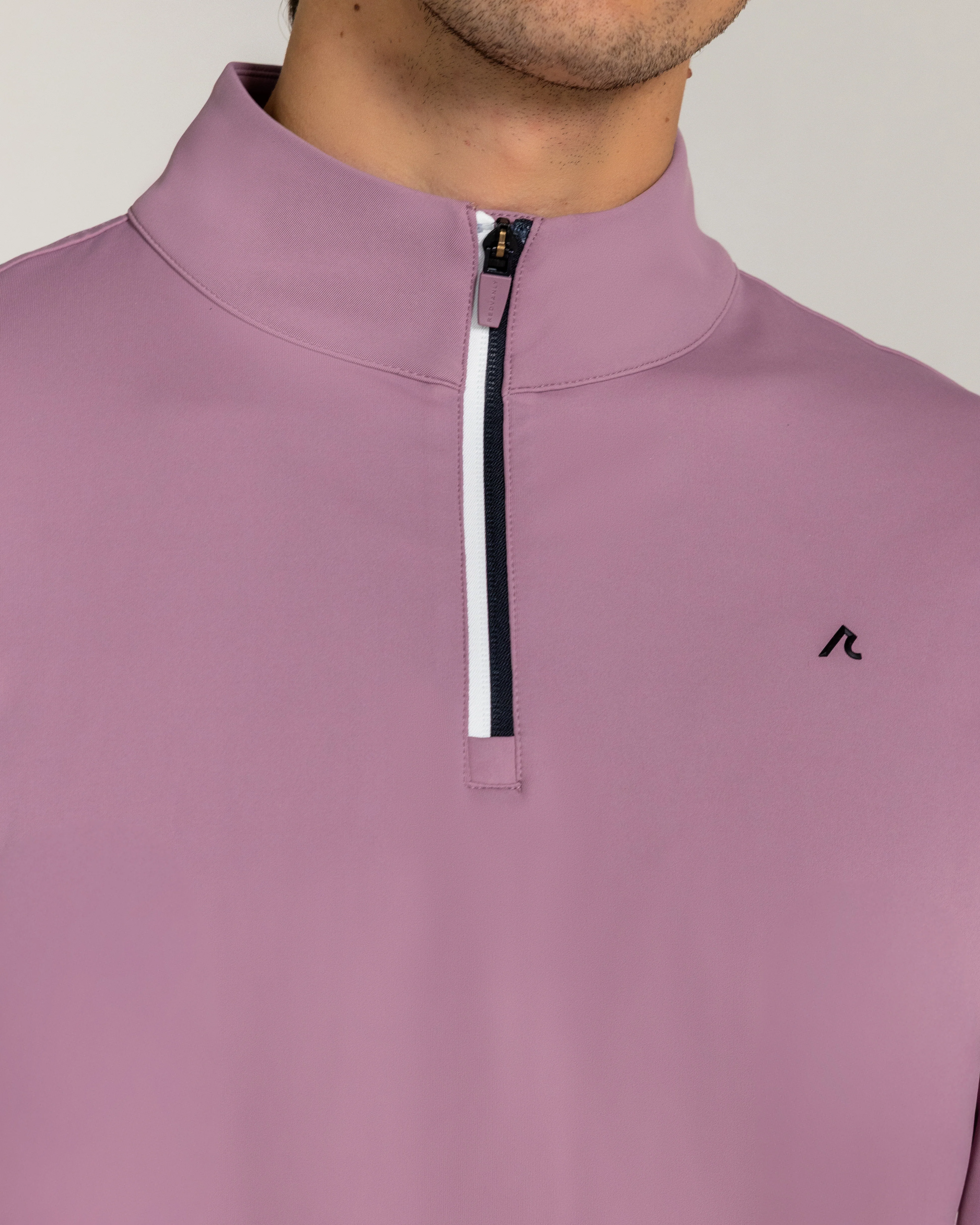 Fleet Quarter Zip in Lilac - Image 3