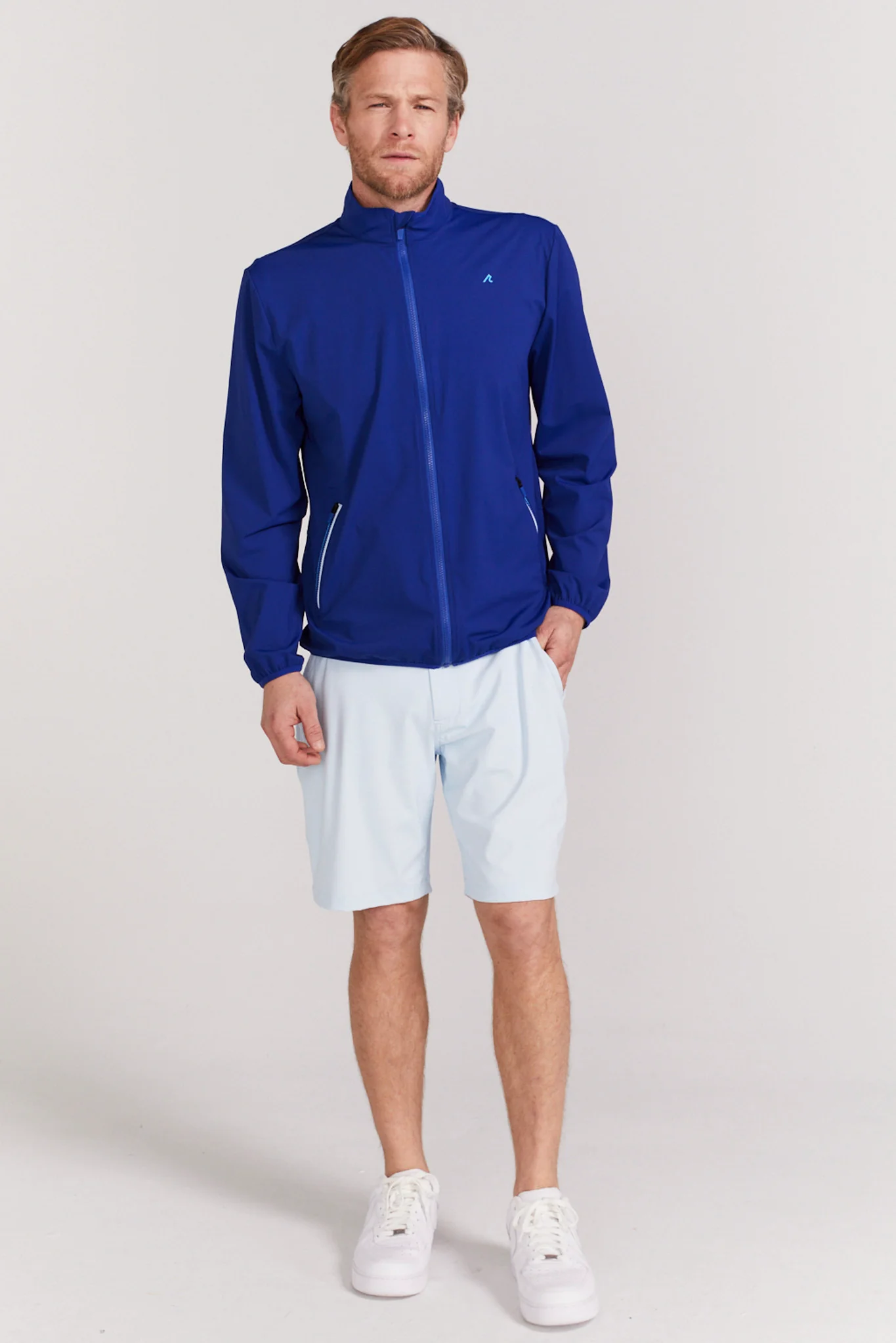 Foster Windbreaker in Mazarine Blue - Image 2