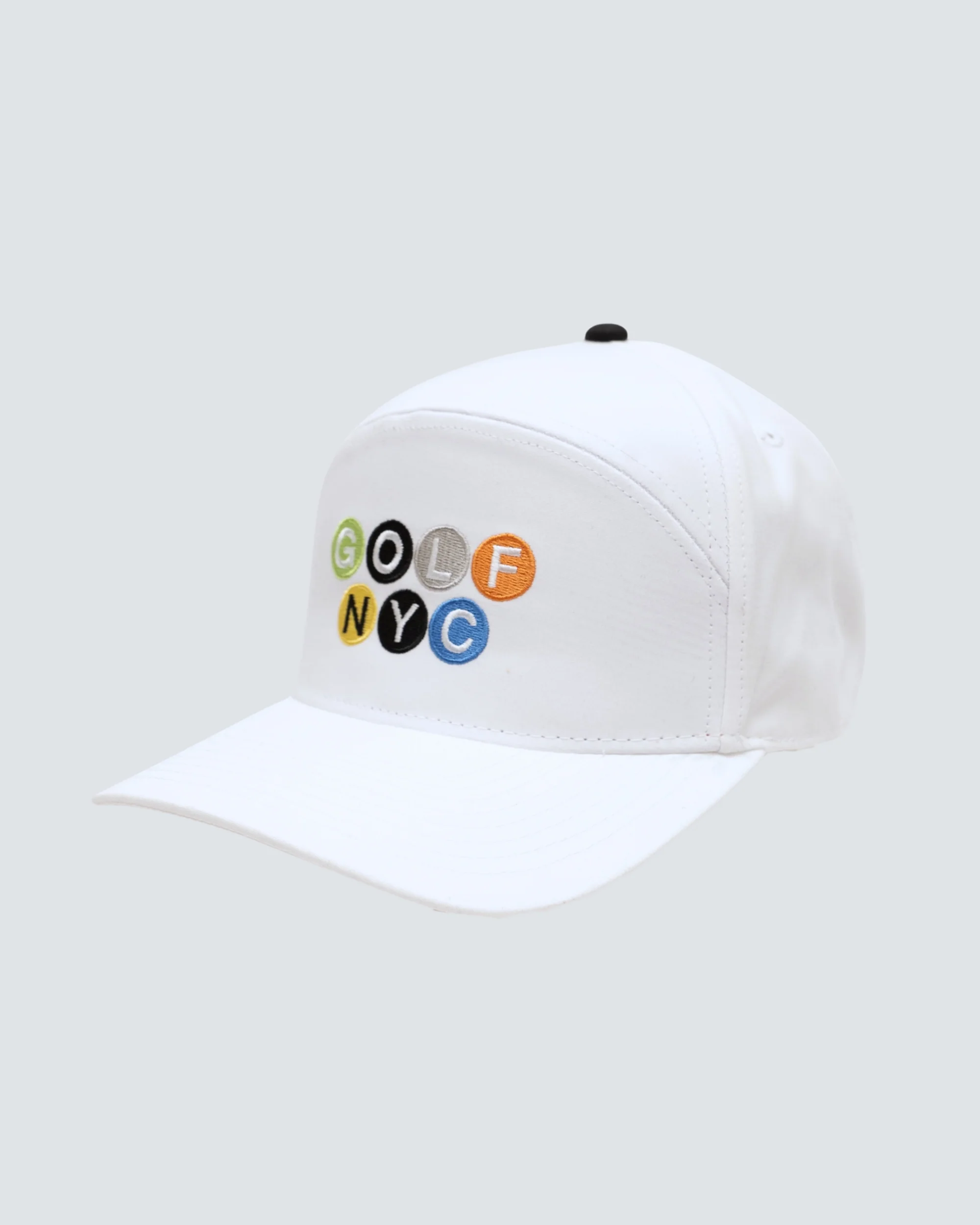 Golf NYC 6 Panel Hat in White
