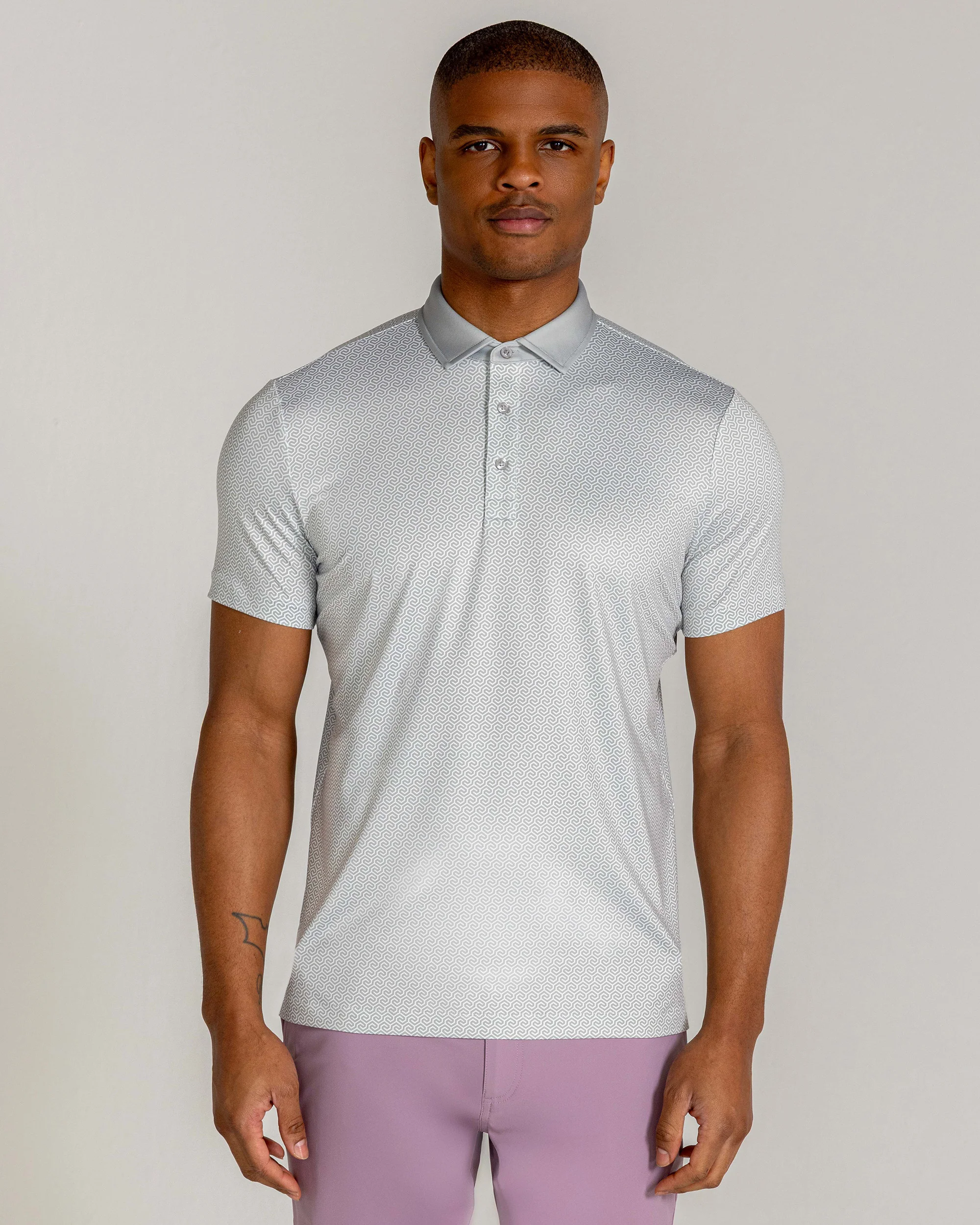 Grafton Polo in Glacier Gray