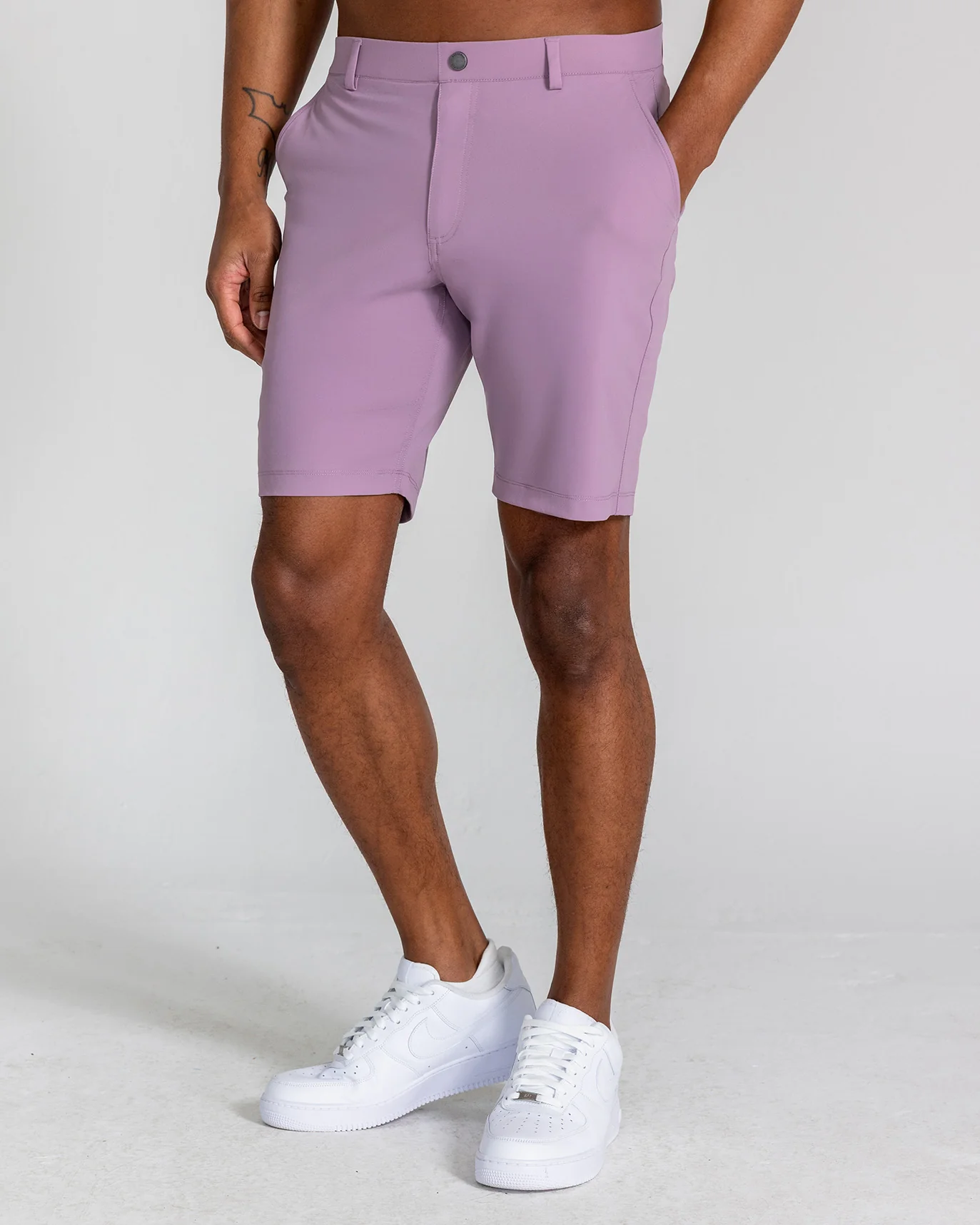 Hanover Pull-On Short in Lilac - Image 3