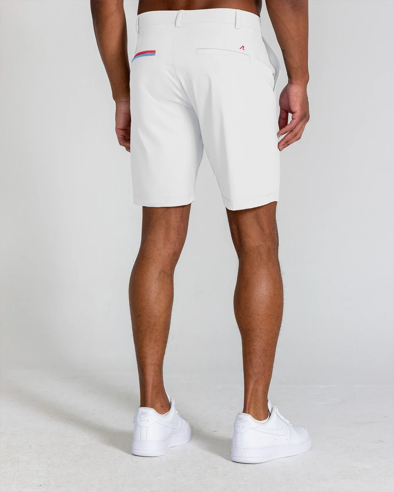 Hanover Pull-On Short Stripe in Bright White