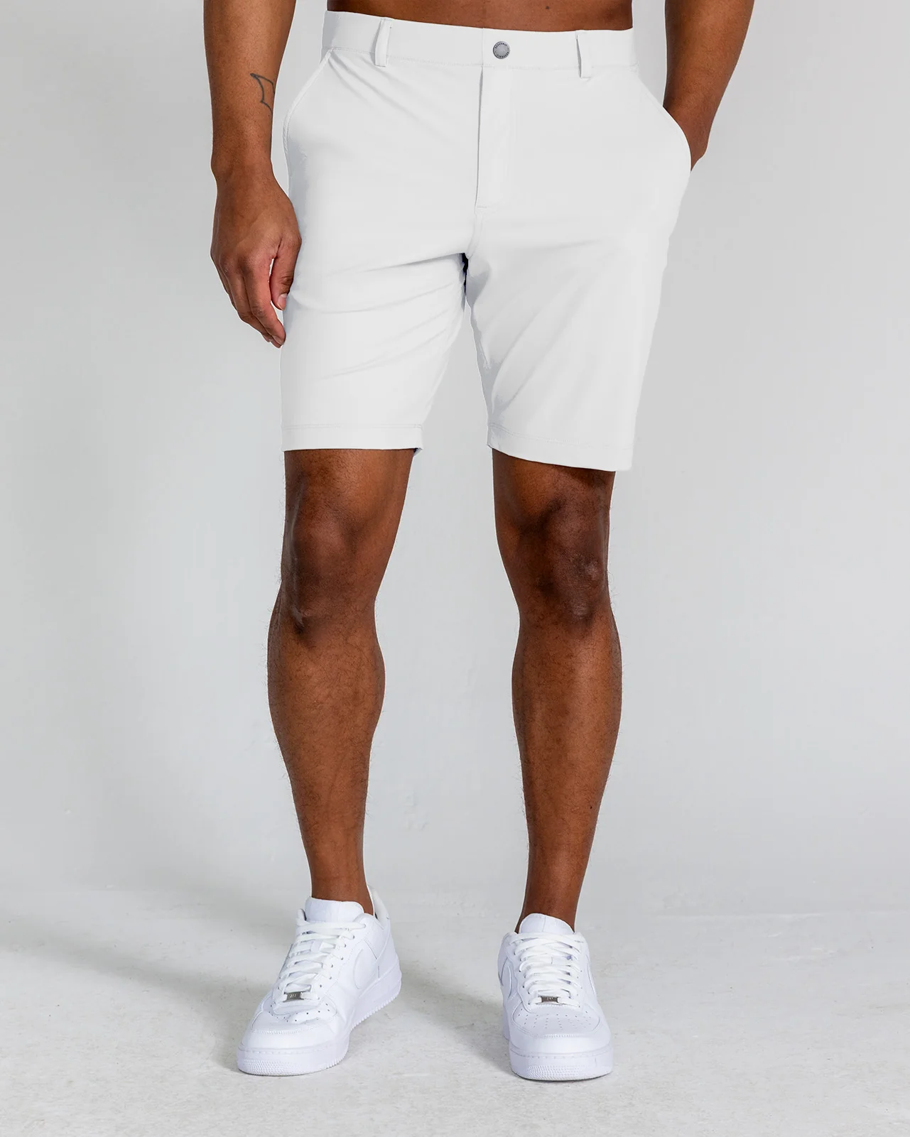 Hanover Pull-On Short Stripe in Bright White - Image 3